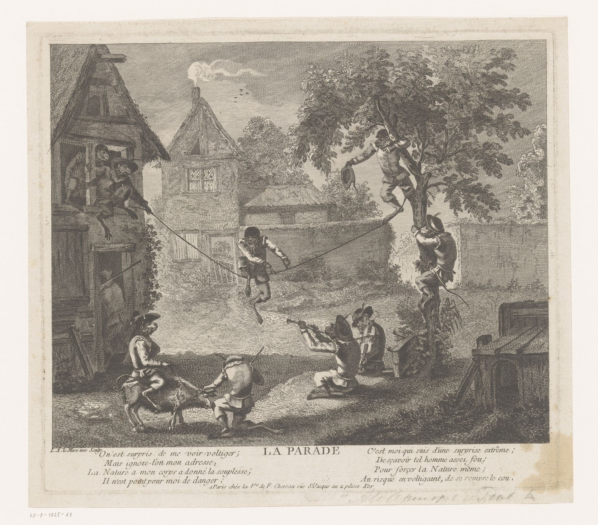 Koorddansende aap by Louis Le Mire