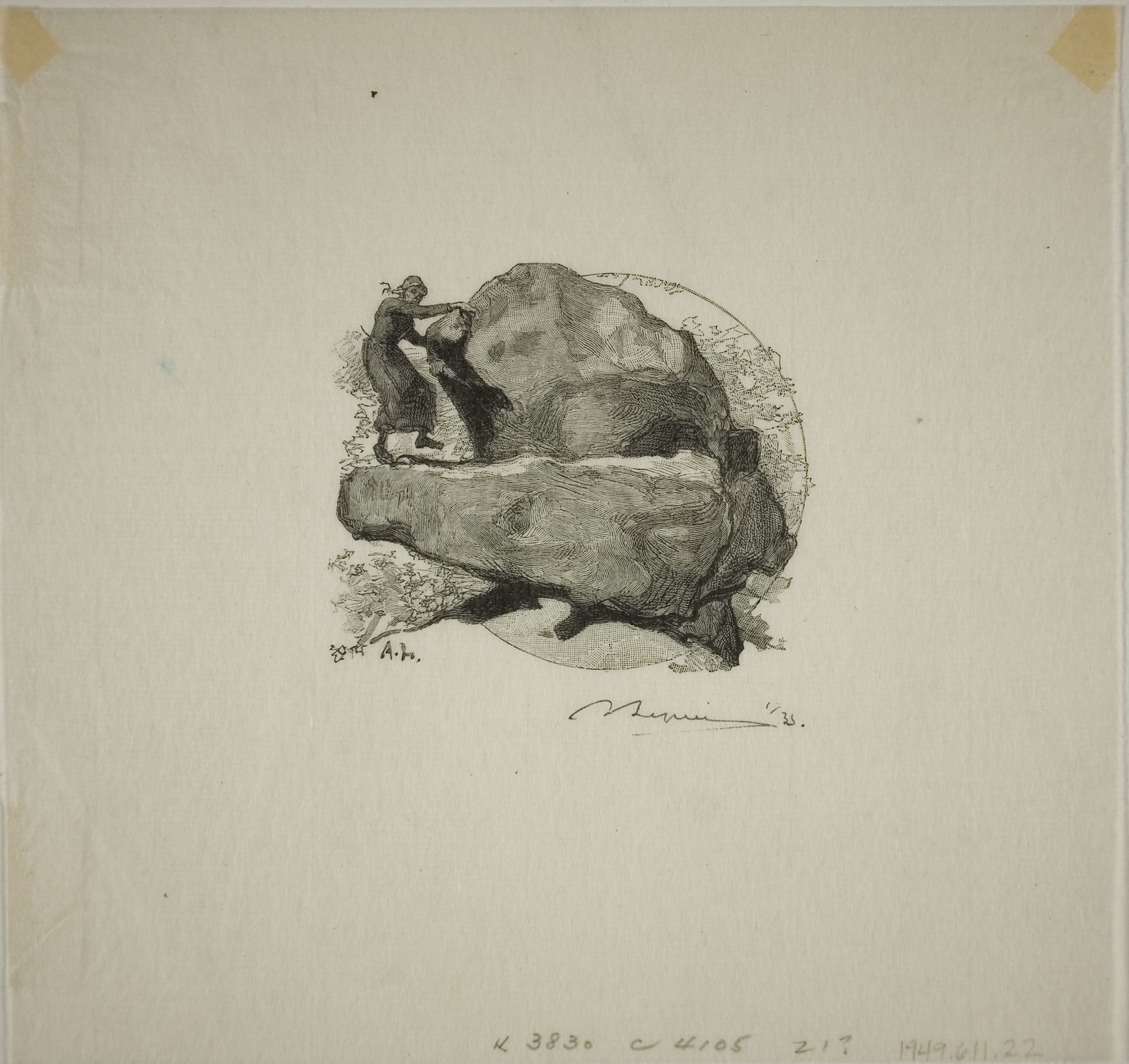 The Trembling Rock by Auguste-Louis Lepère