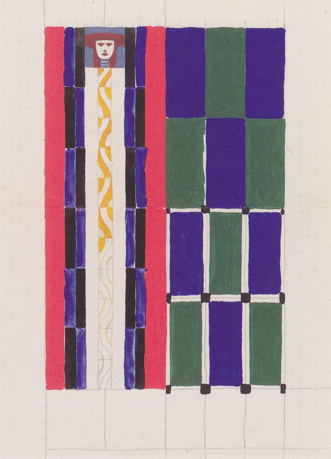 Sketch for a poster of the Vienna Workshop by Koloman Moser