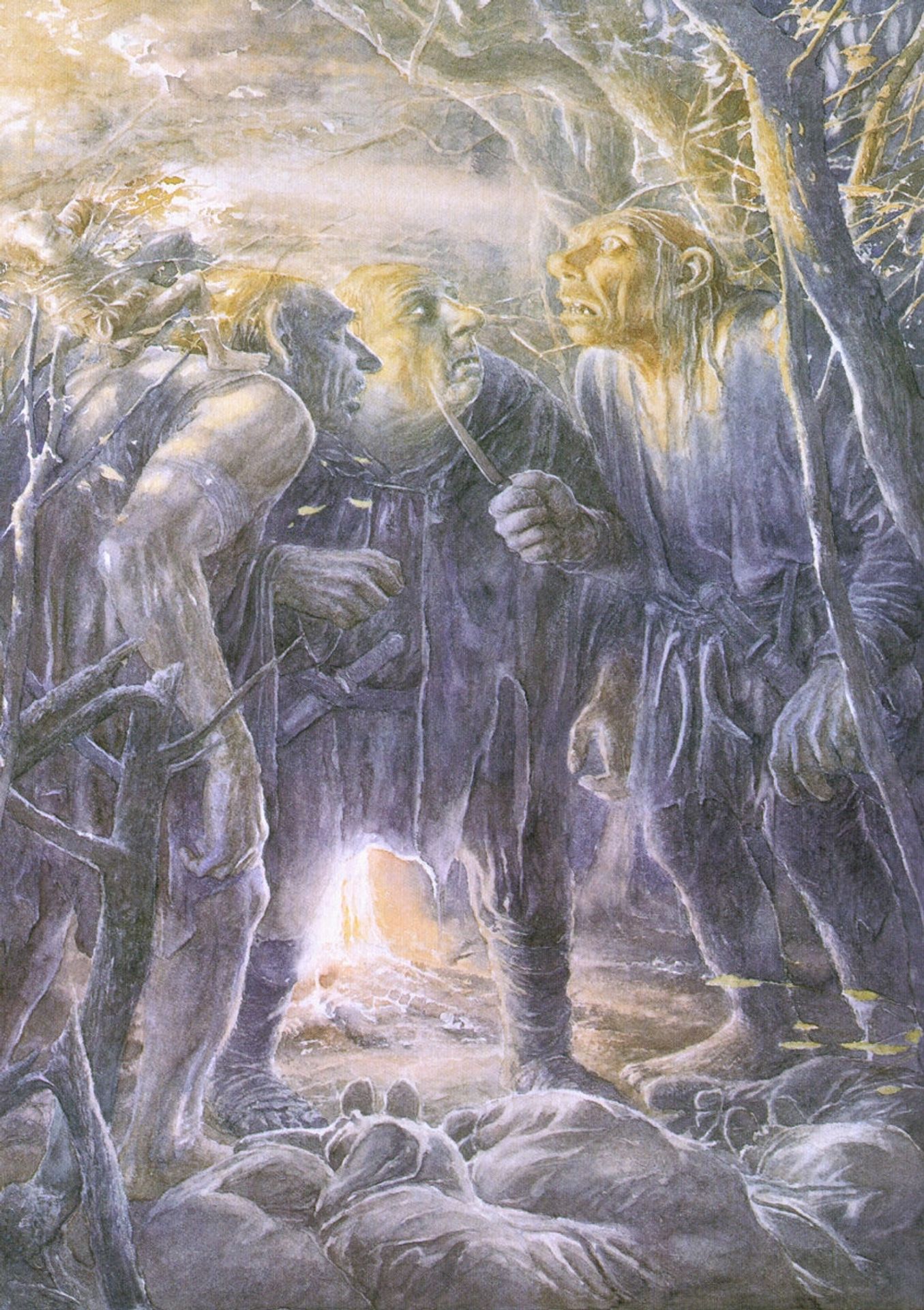 The Trolls See the Dawn by Alan Lee