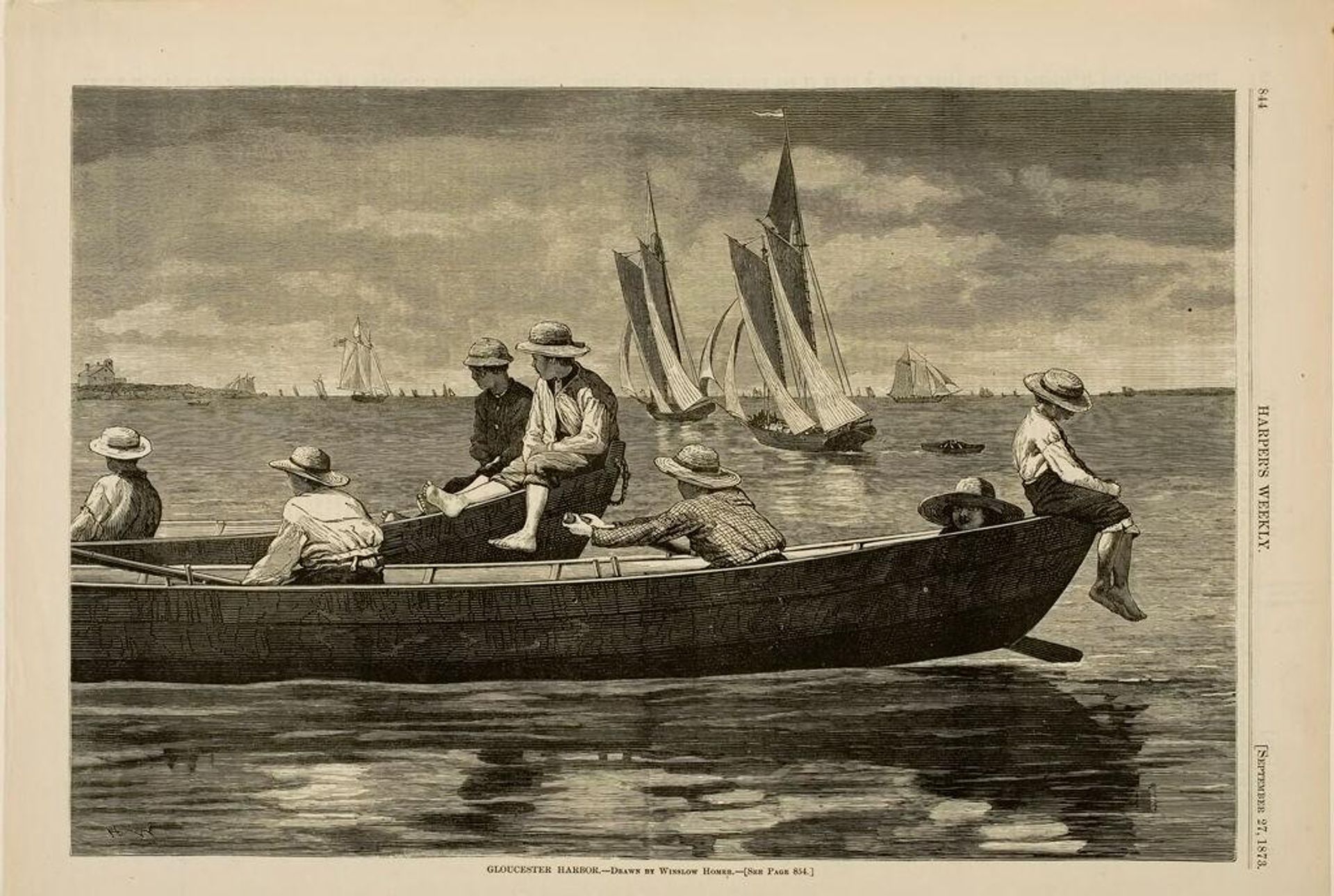 Gloucester Harbor by Designed by Winslow Homer