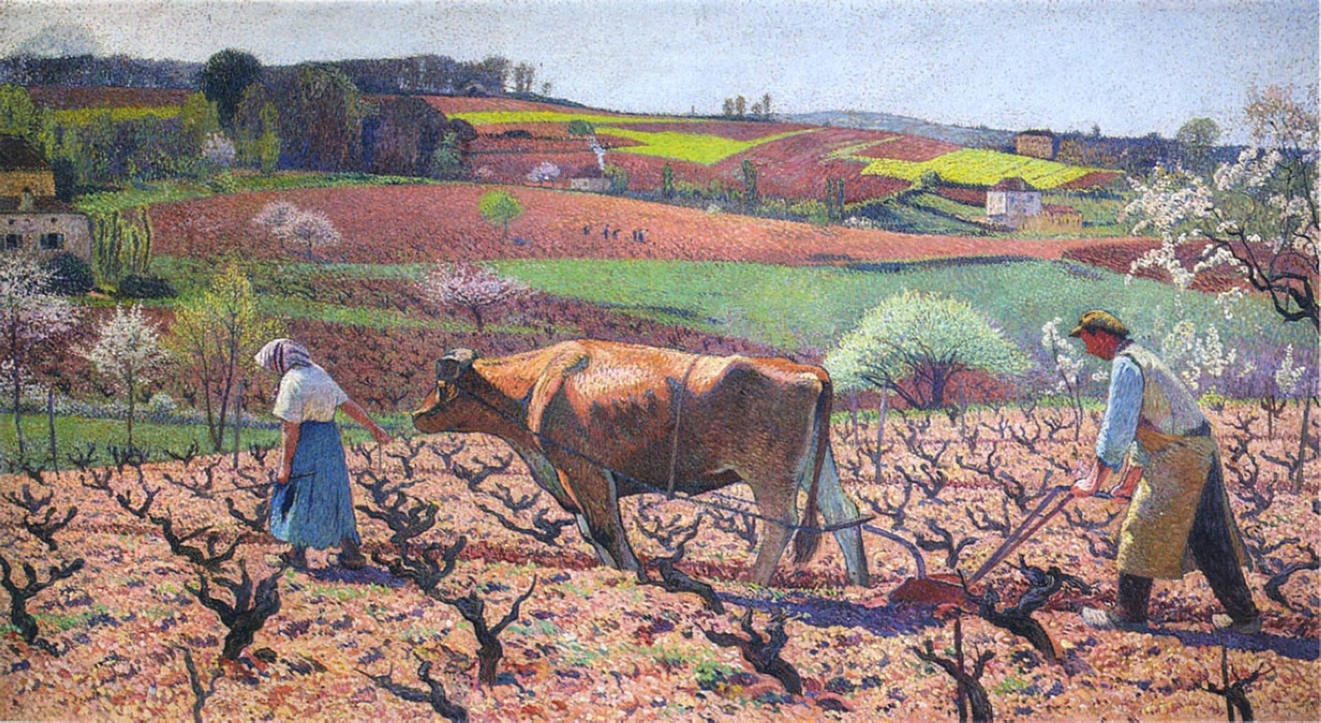 Laborers Prepare the Vines in Quercy by Henri Martin