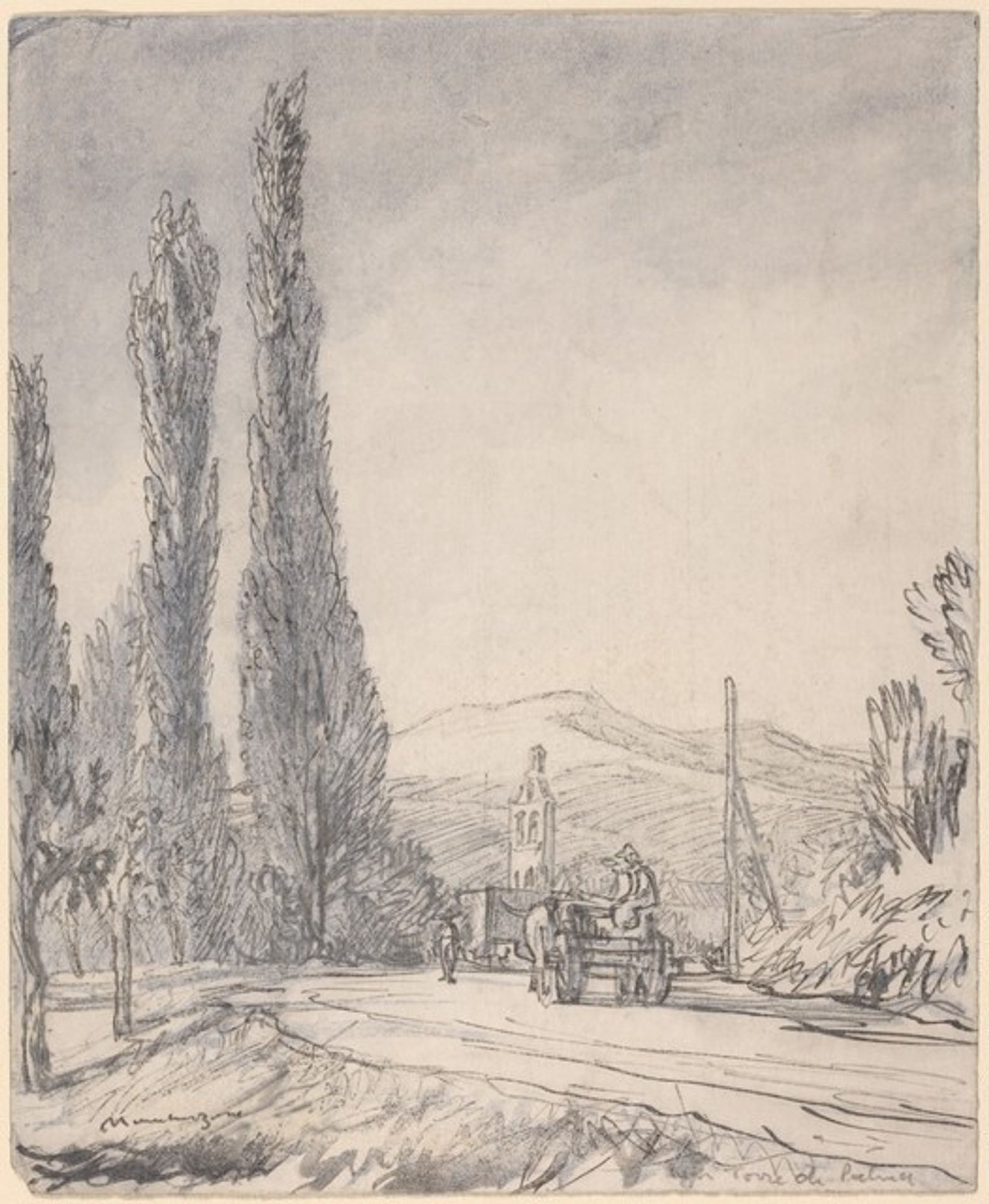 Road in the Marches by Muirhead Bone