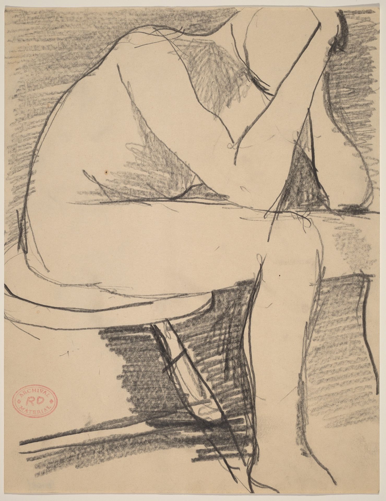 Untitled [seated figure with head in hands] by Richard Diebenkorn
