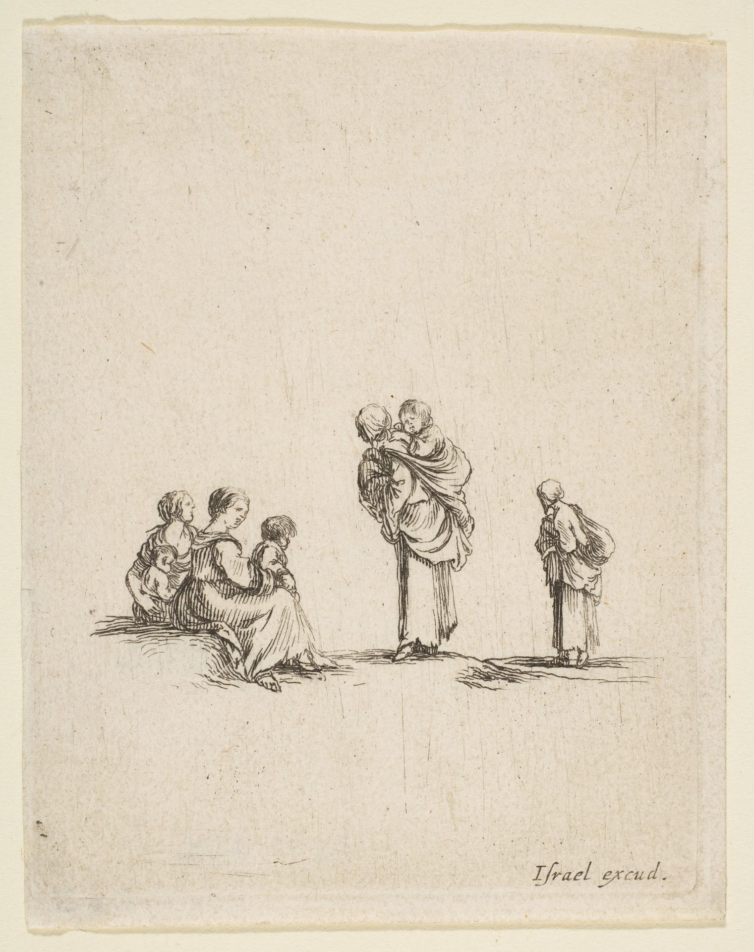 Four Beggar Women by Stefano della Bella