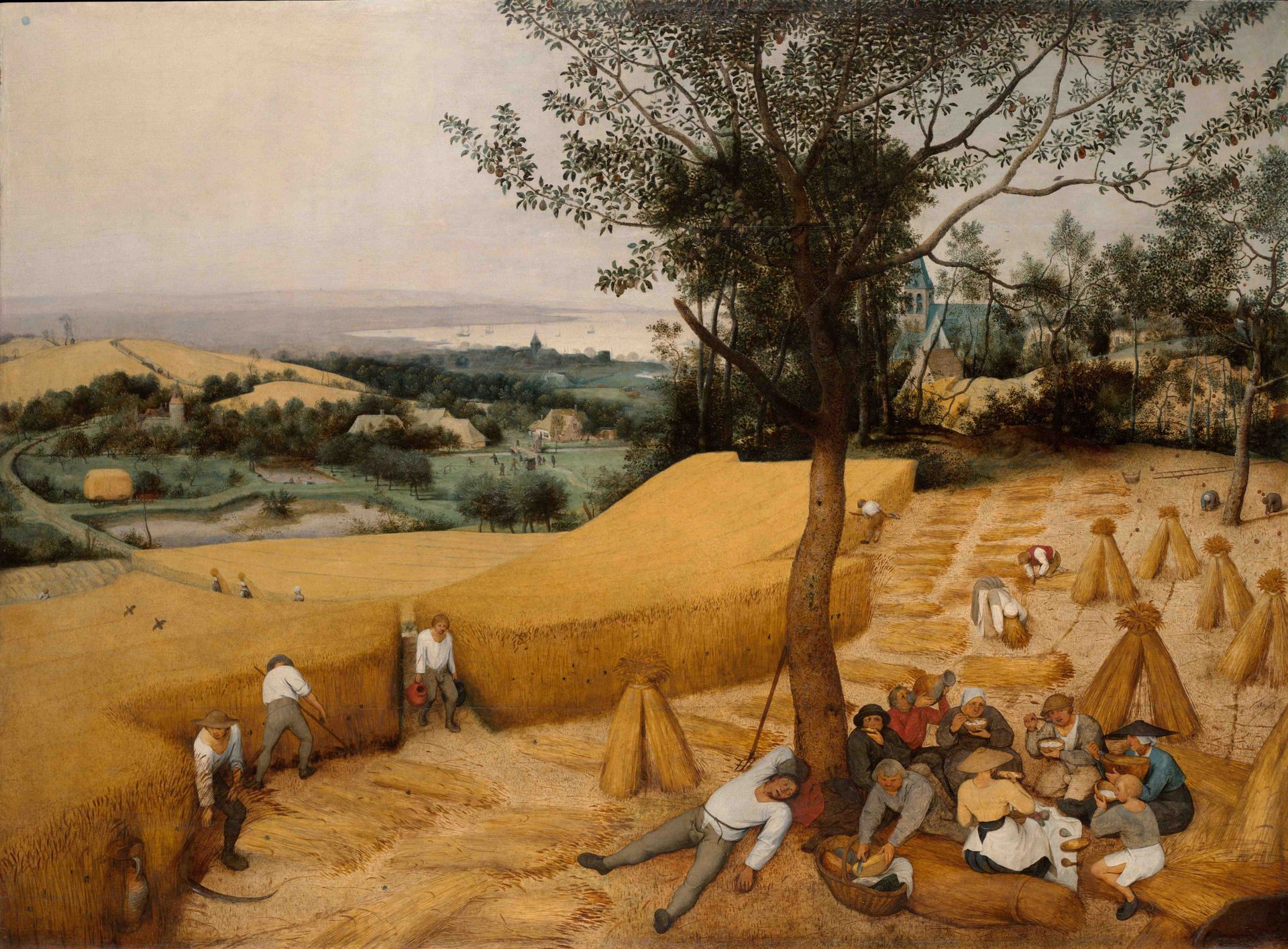 The Harvesters (July–August) by Pieter Bruegel the Elder