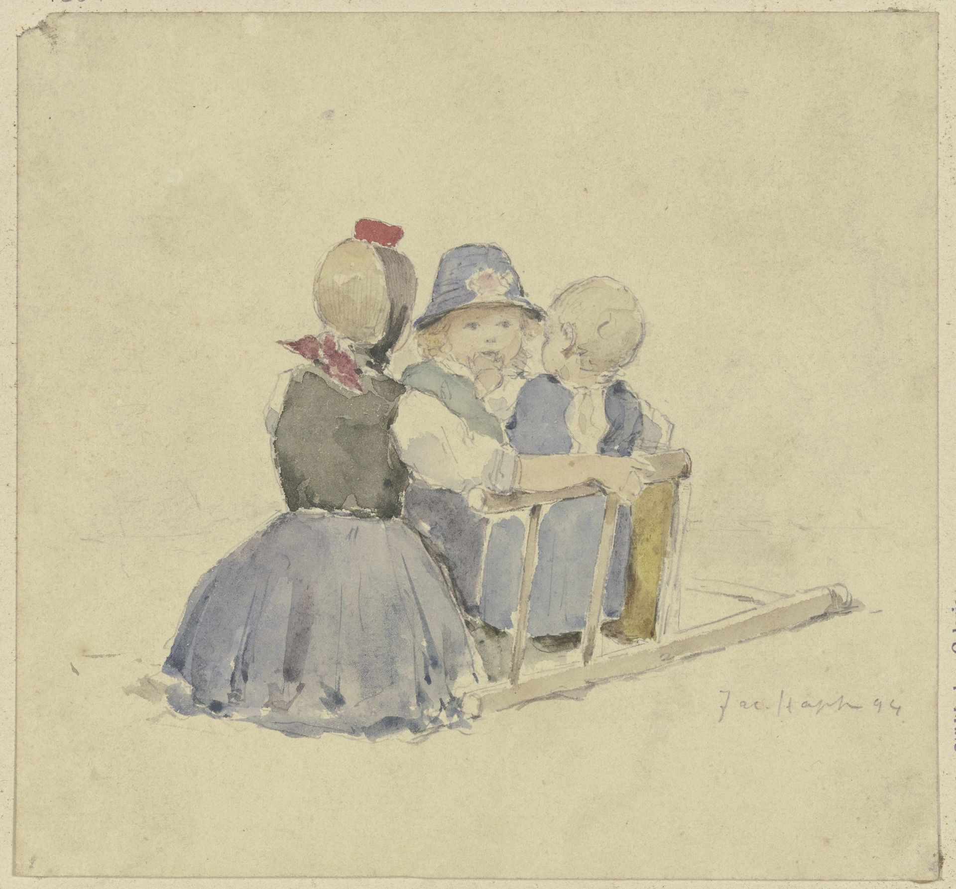 Three children from Schwalm by Jacob Happ