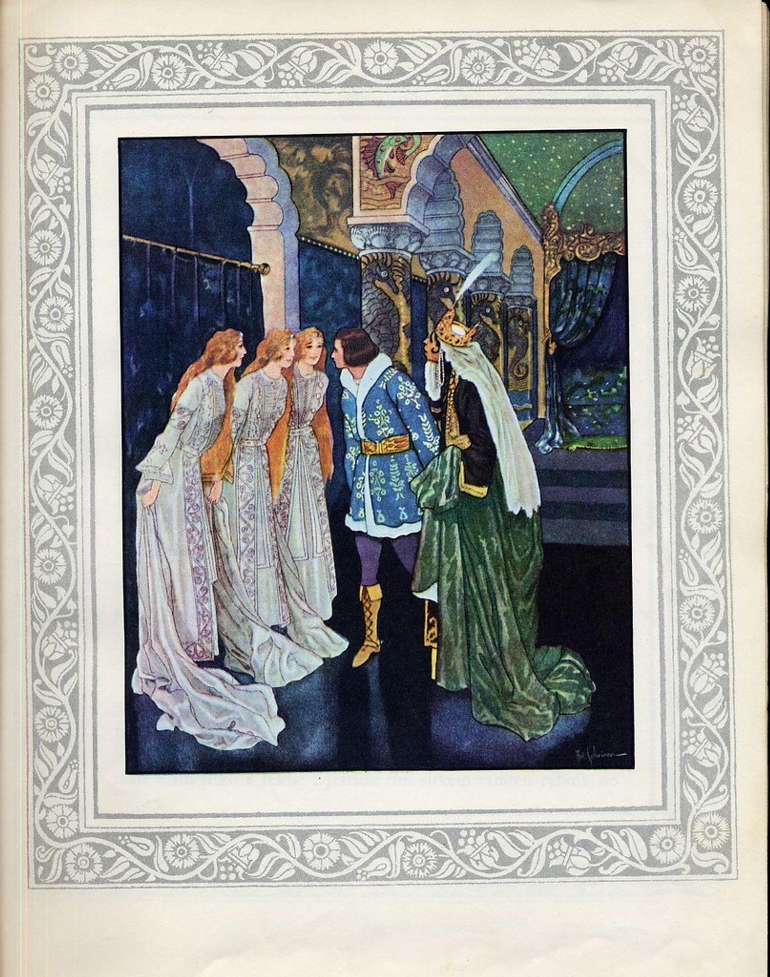 Illustration for Zlatovláska and Other Tales by Artuš Scheiner