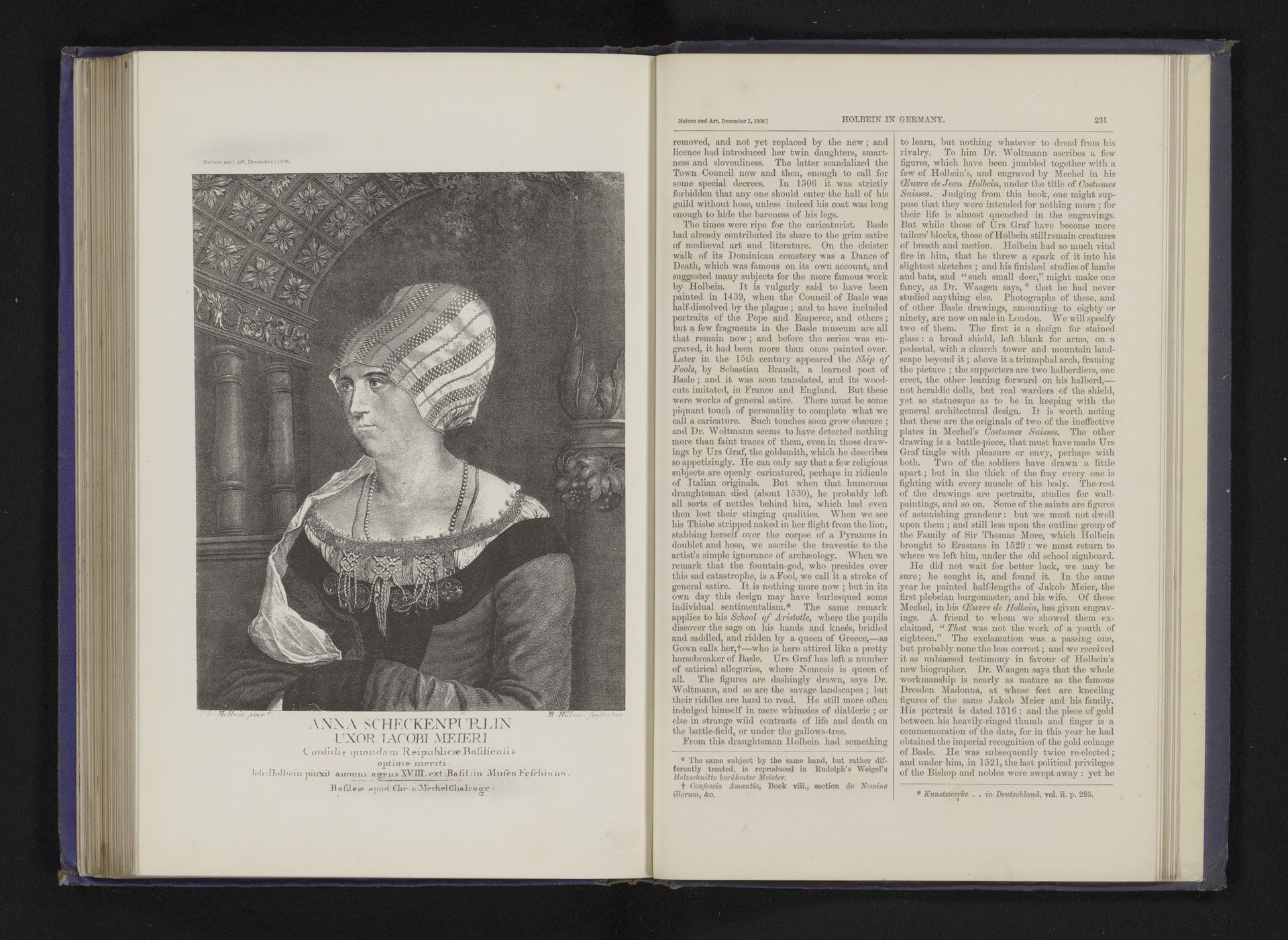 Reproductie van een prent van een portret van Dorothea Kannengiesser, de vrouw van Jakob Meyer zum Hasen, door Bartholomäus Hübner by Anonymous