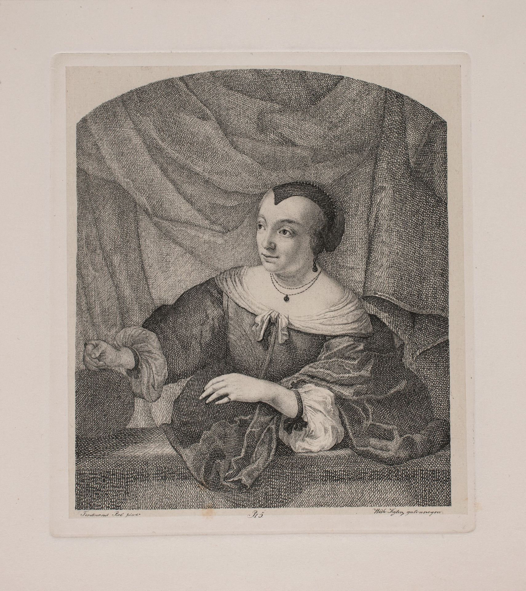 Portræt af Ferdinand Bols hustru by Vilhelm Kyhn