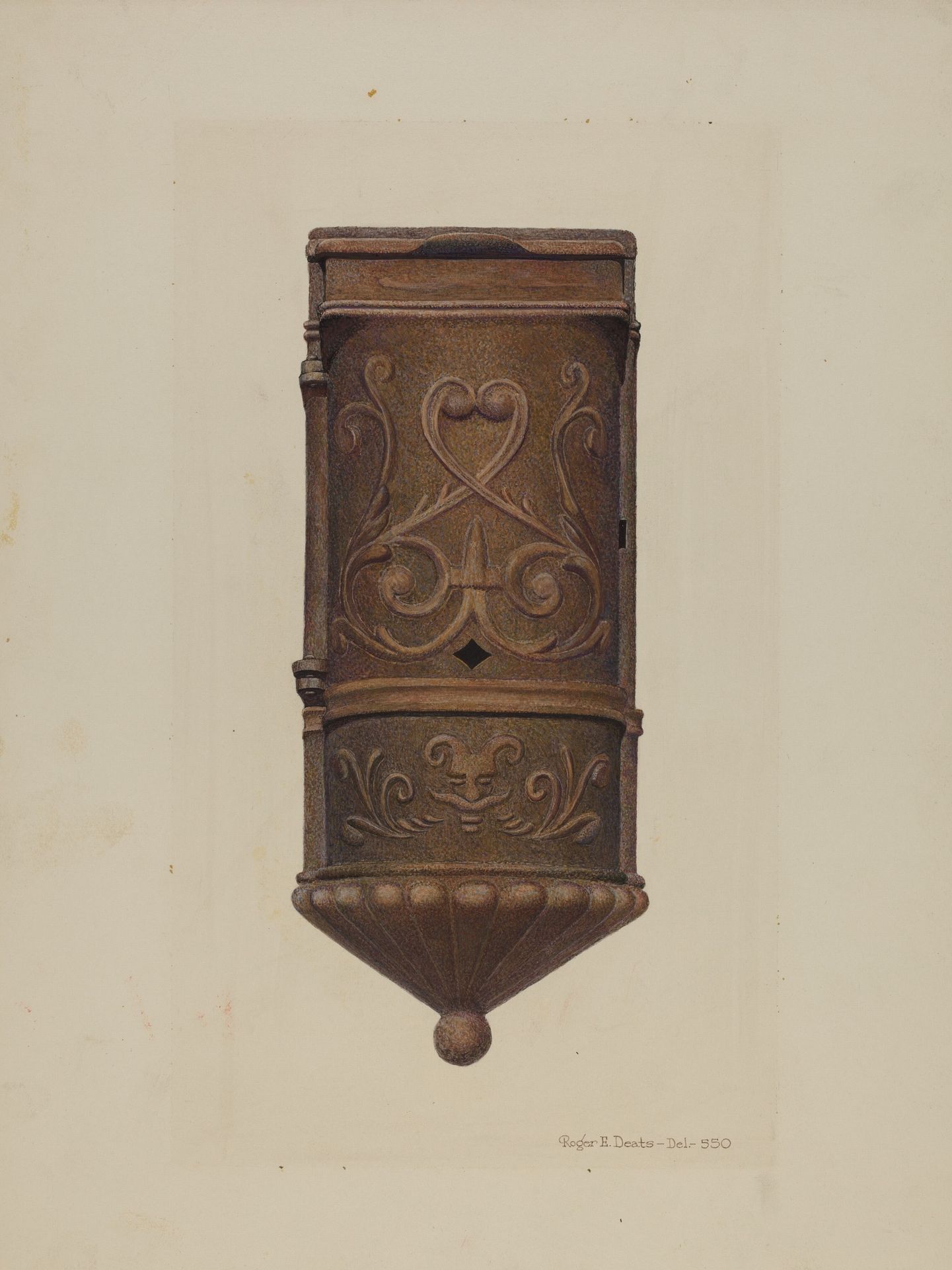 Cast Iron Mail Box by Roger Deats