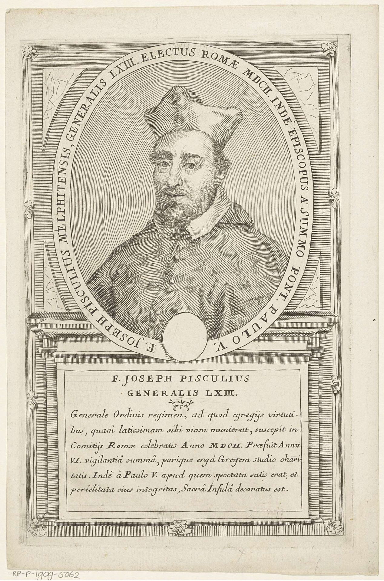 Portret van Pietro Antonio Camilli, 56ste Minister Generaal van de franciscaner orde by Antonio Luciani