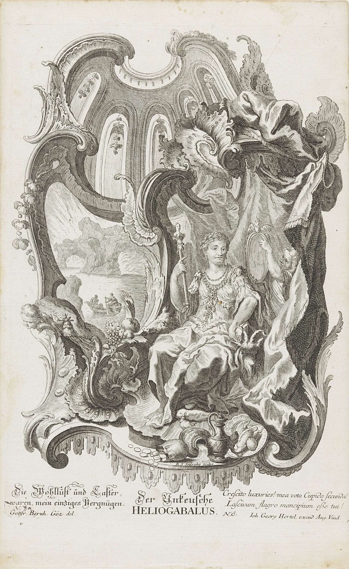 De onkuise Heliogabalus by Balthasar Sigmund Setletzky