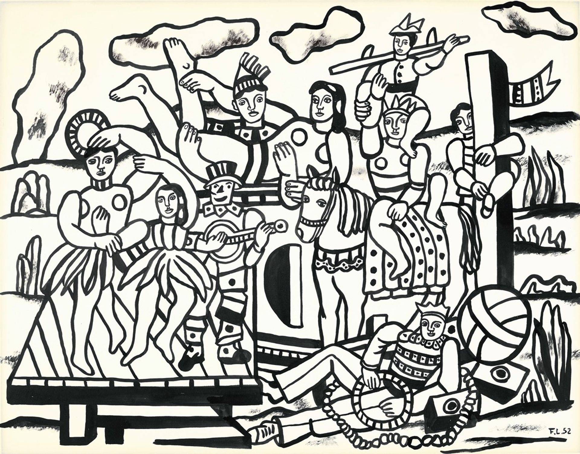 Etude pour La Grande Parade by Fernand Léger