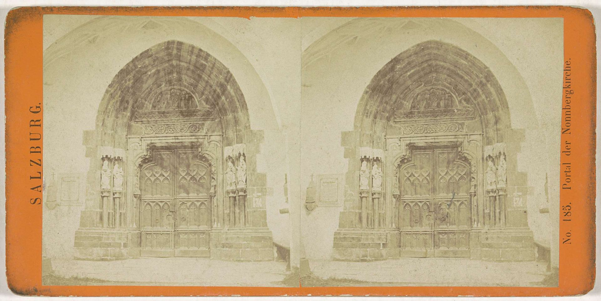 Portaal van de Maria Hemelvaartkerk op de Nonnberg, Salzburg by Anonymous