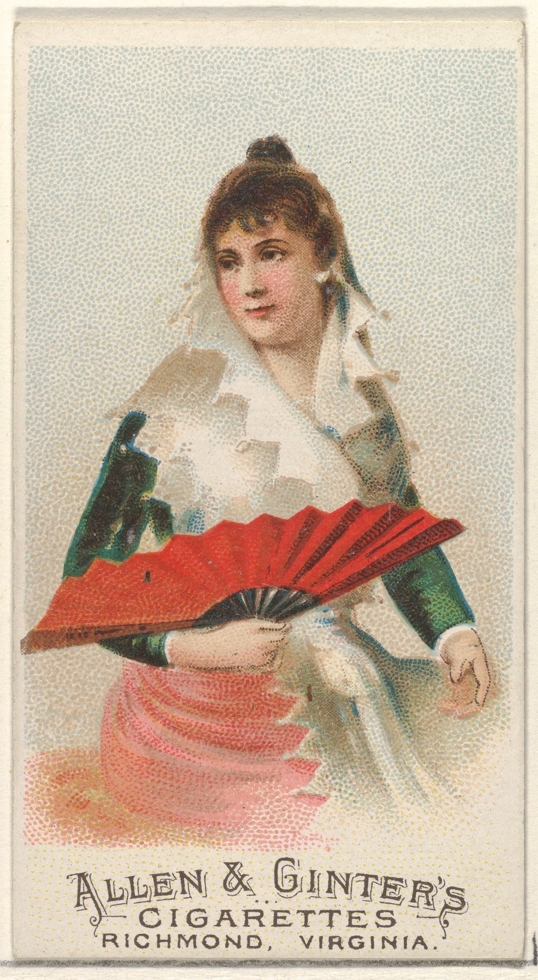 Plate 45, from the Fans of the Period series (N7) for Allen & Ginter Cigarettes Brands by Allen & Ginter
