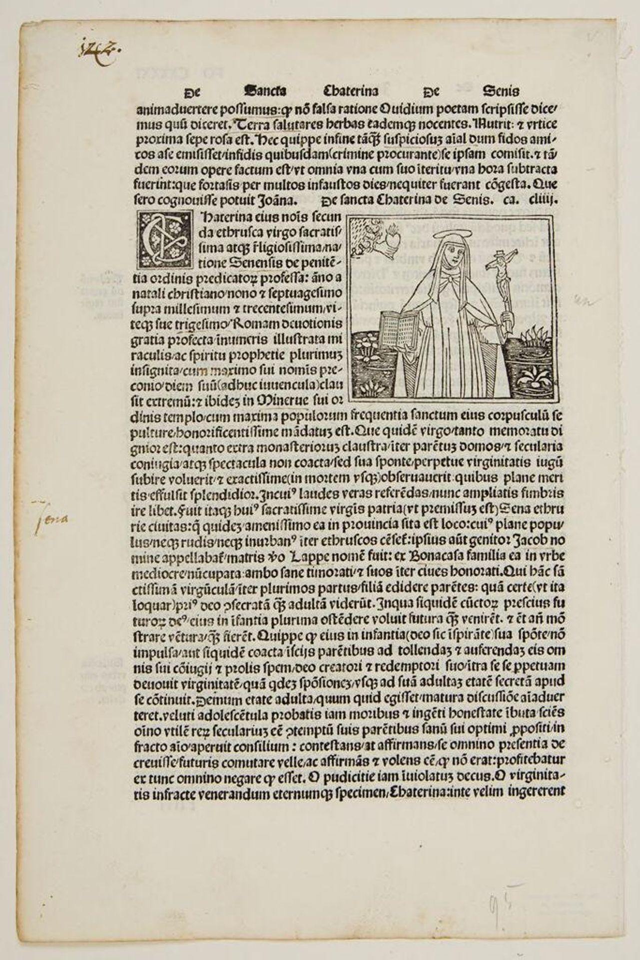 Saint Catherine of Siena (fol. CXXXXI v) by Anonymous