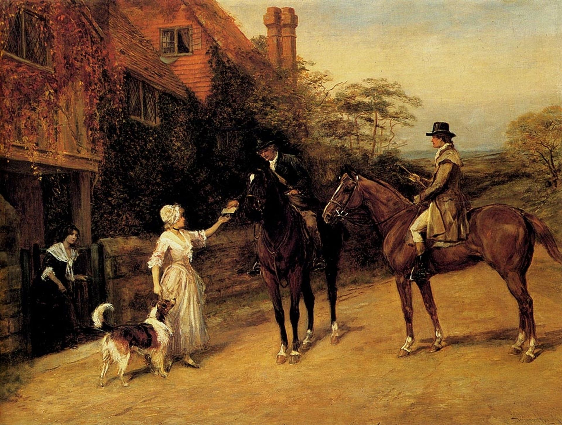 The Awaited Letter by Heywood Hardy