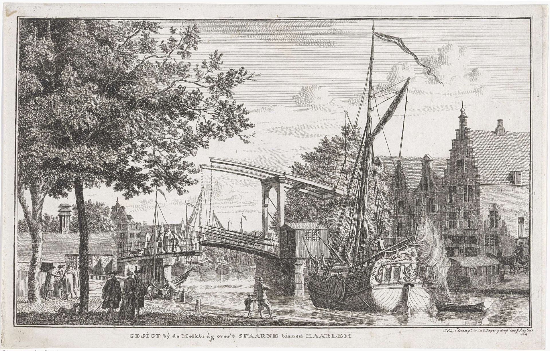 Melkbrug in Haarlem by Johannes Swertner
