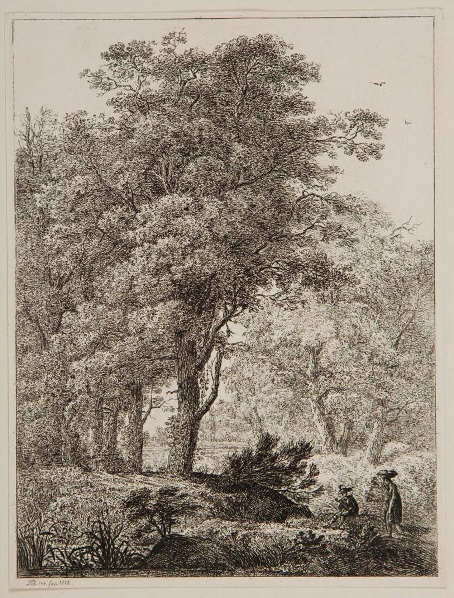Man and Woman in the Woods by Domenico Quaglio