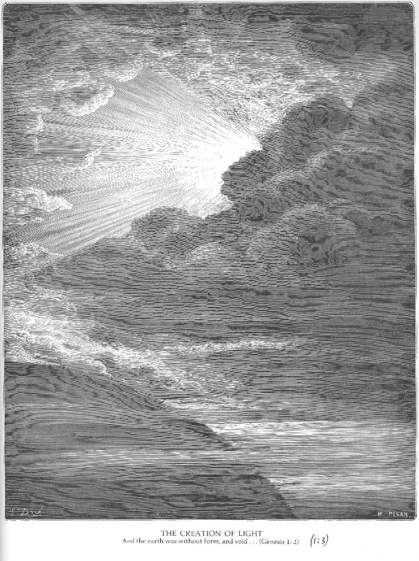 The Creation of Light by Gustave Dore