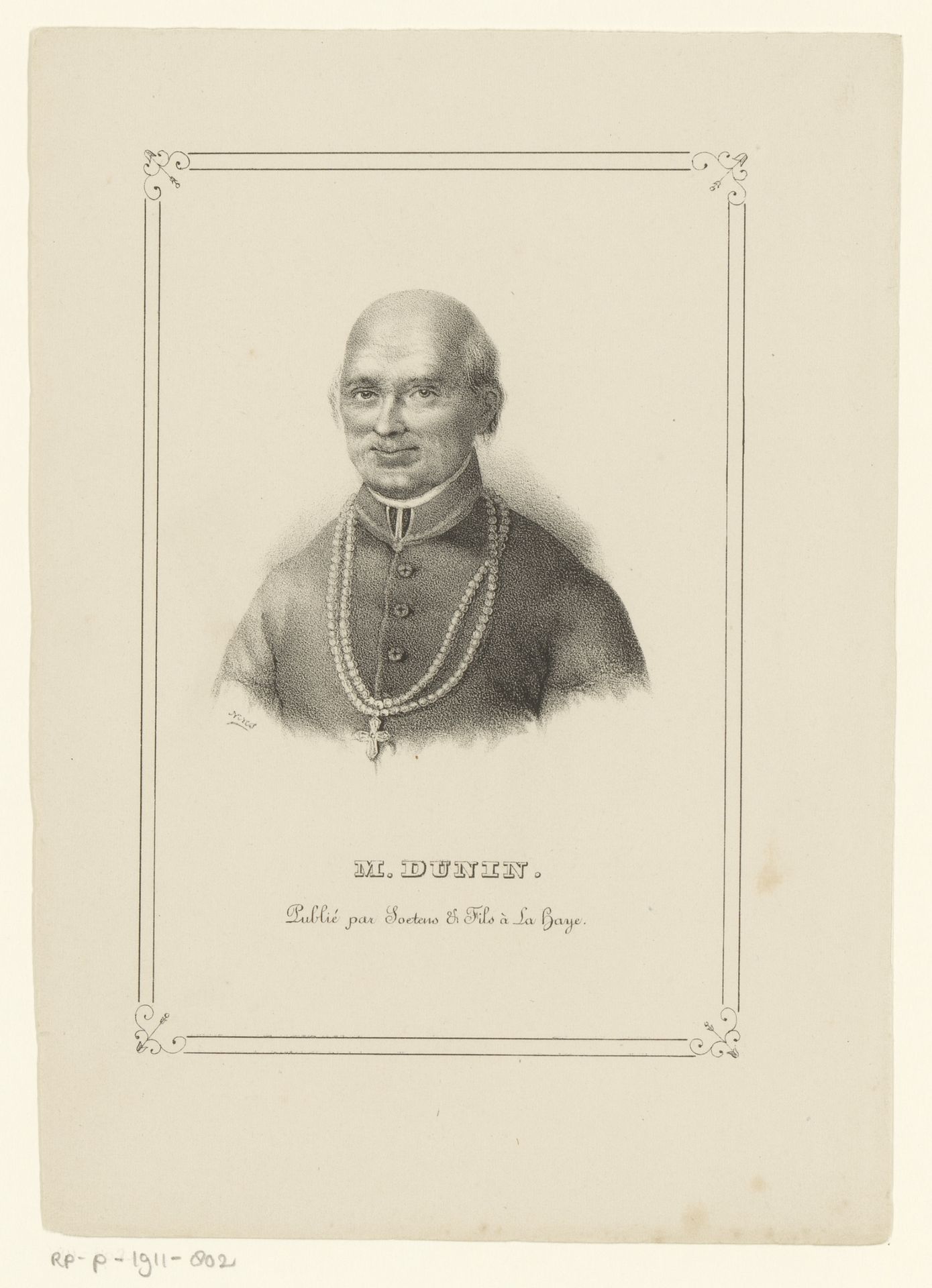 Portret van Marcin Dunin by N.M. Schild