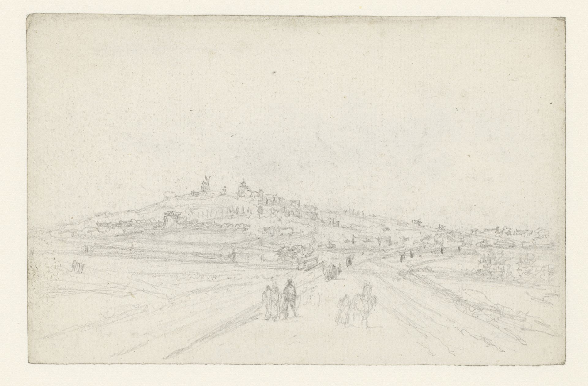 Weg naar Montmartre by Georges Michel