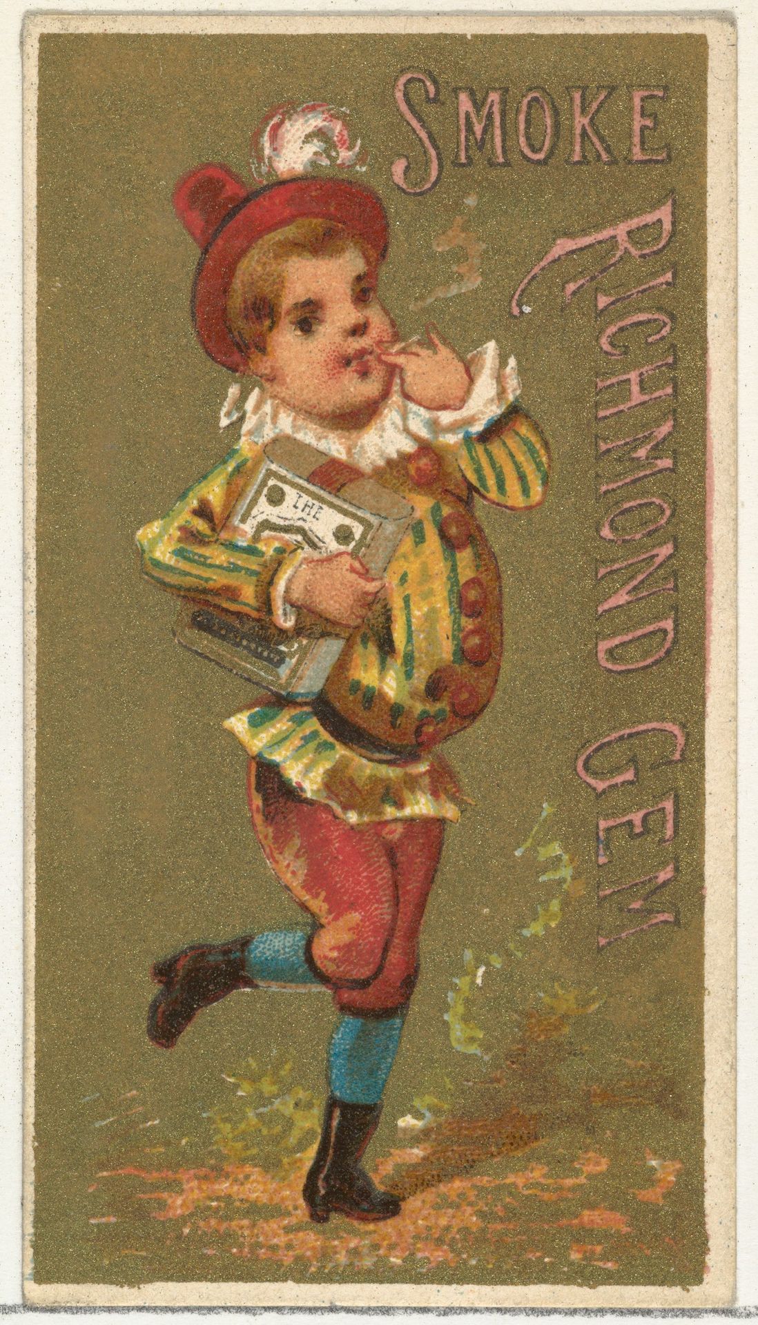 From the Girls and Children series (N65) promoting Richmond Gem Cigarettes for Allen & Ginter brand tobacco products by Allen & Ginter