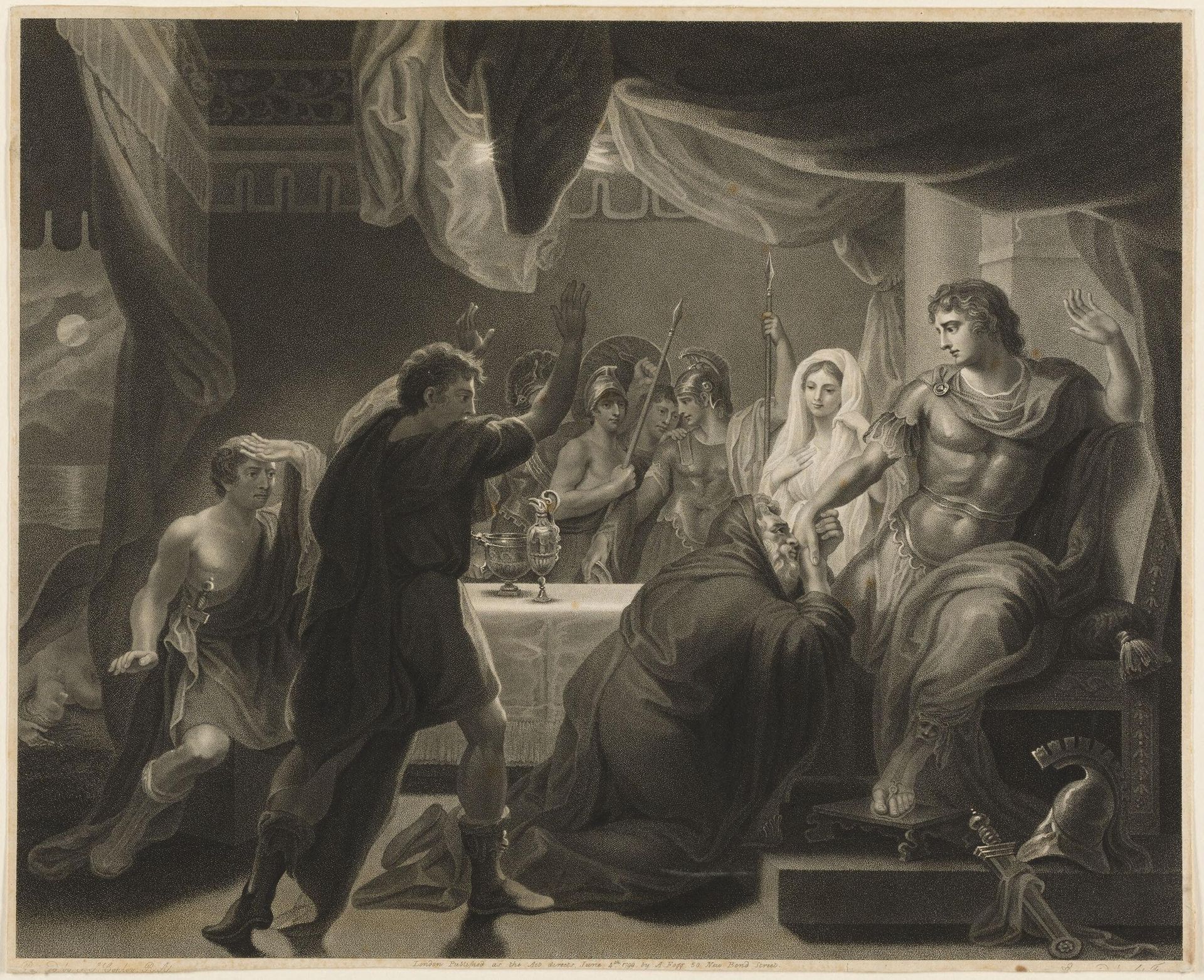 Priam Beseeching Achilles for the Body of Hector by Anthony Fogg