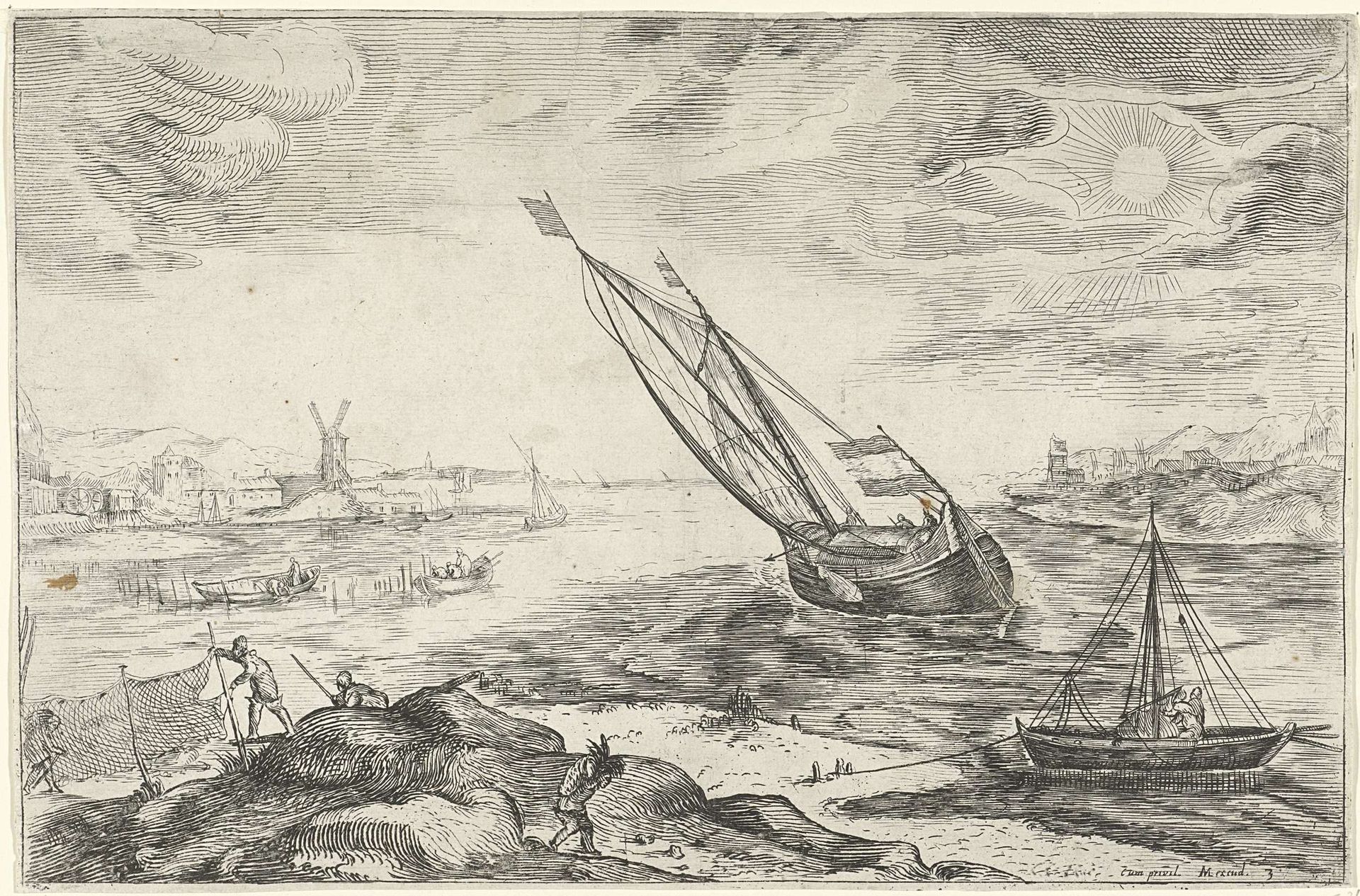 Riviergezicht by Gerrit Gauw