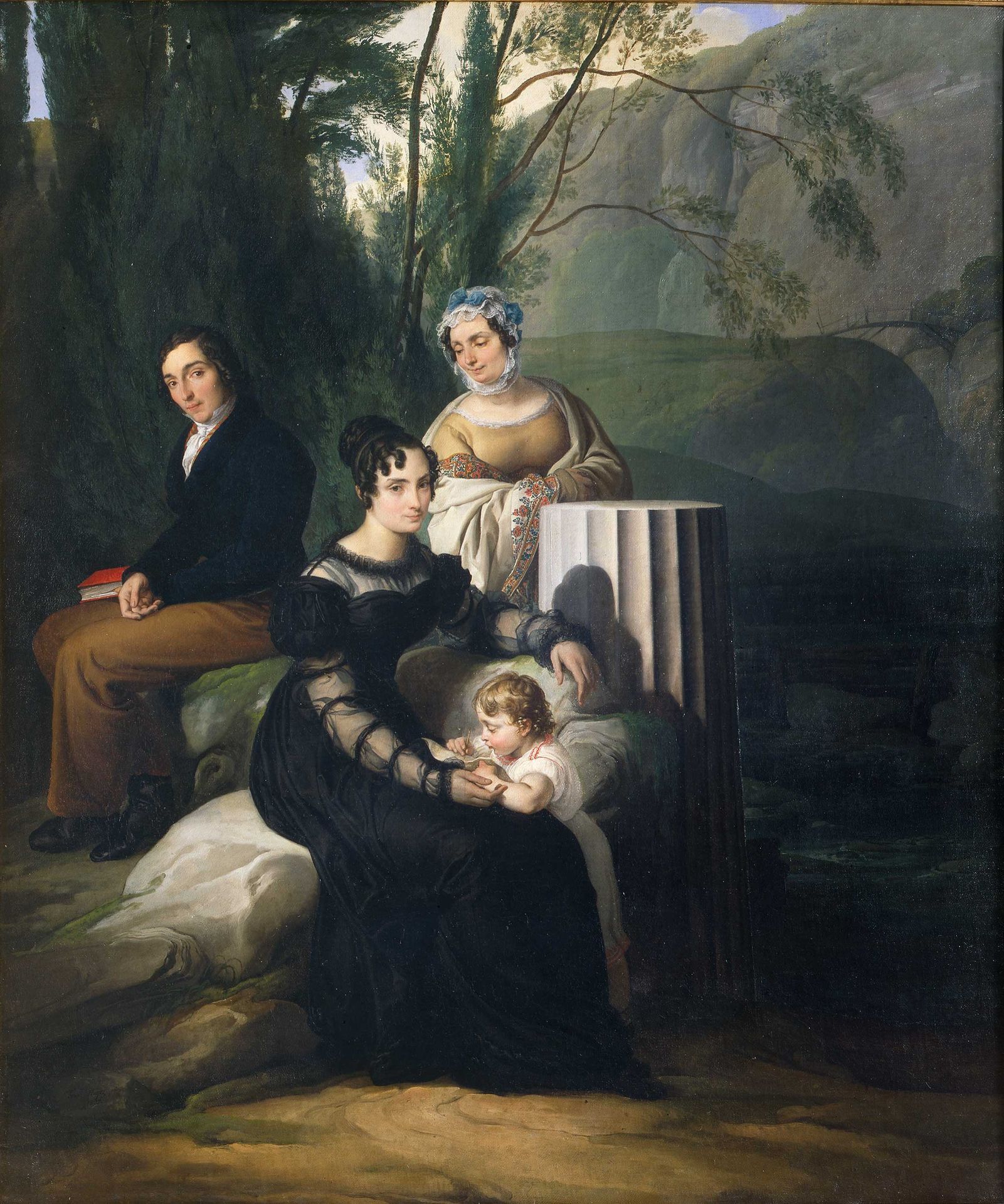 Family Portrait of the Stampa di Soncino by Francesco Hayez