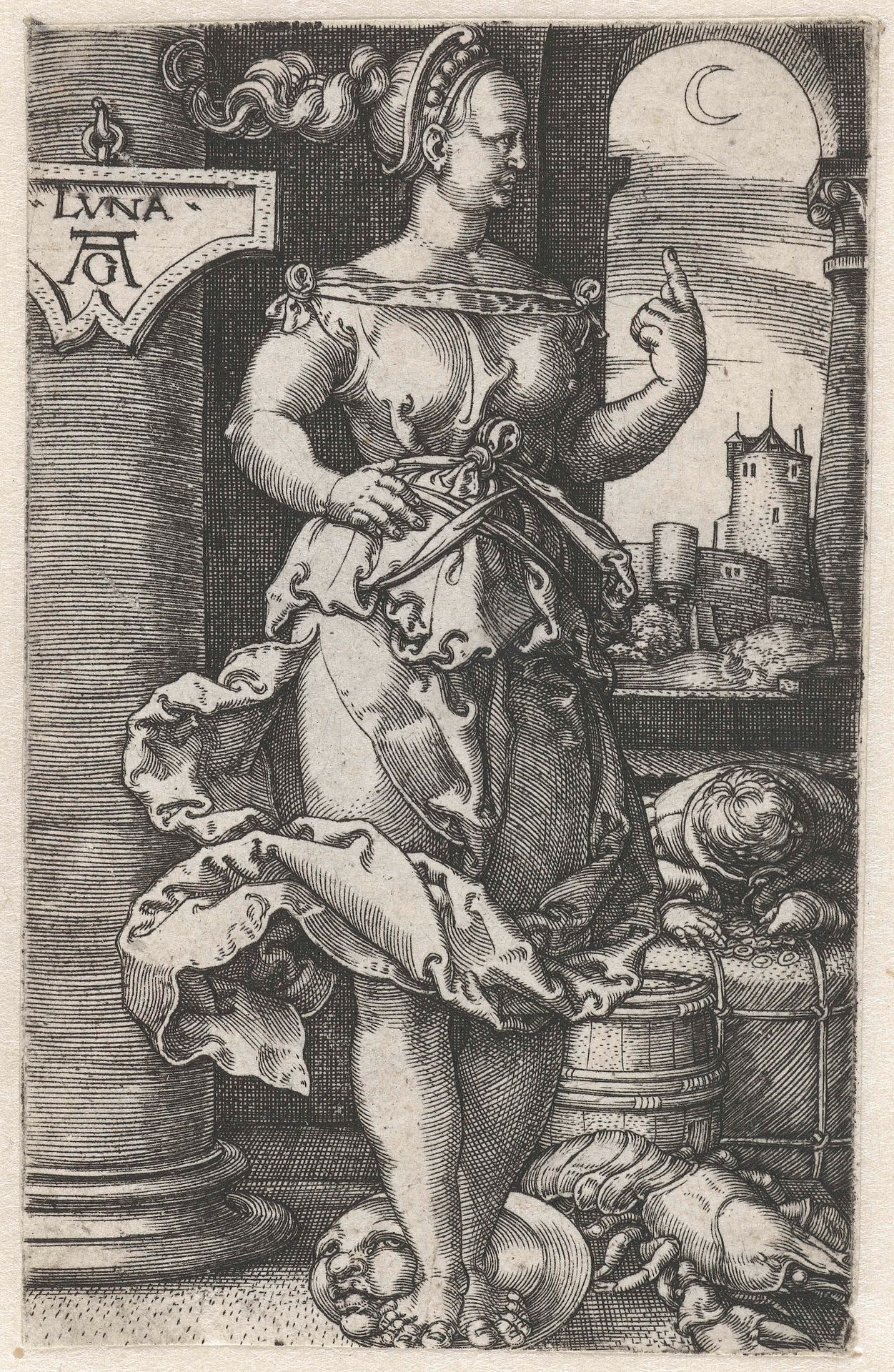 Luna by Heinrich Aldegrever