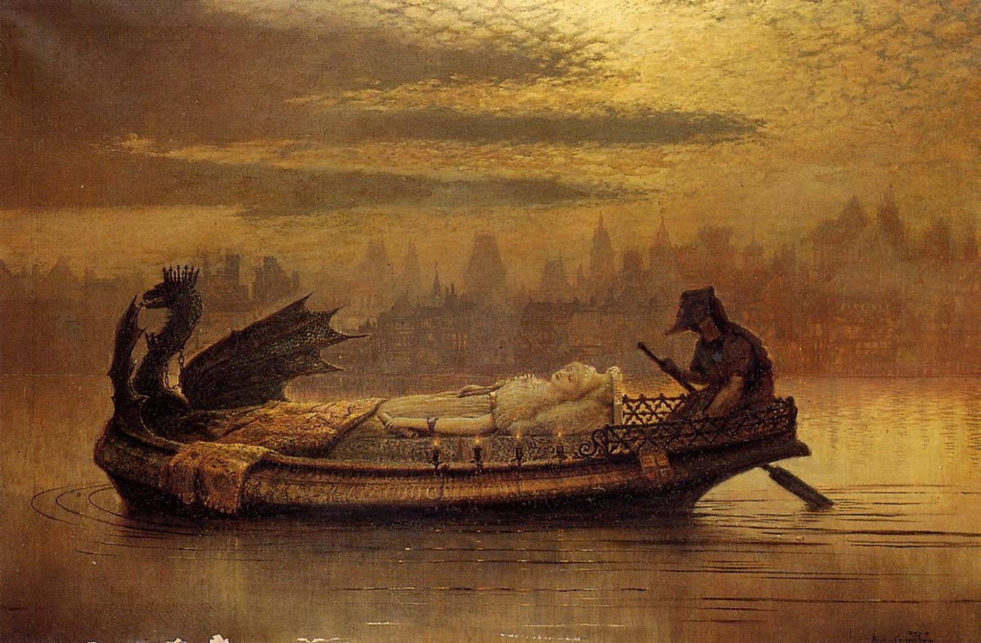 Elaine by John Atkinson Grimshaw