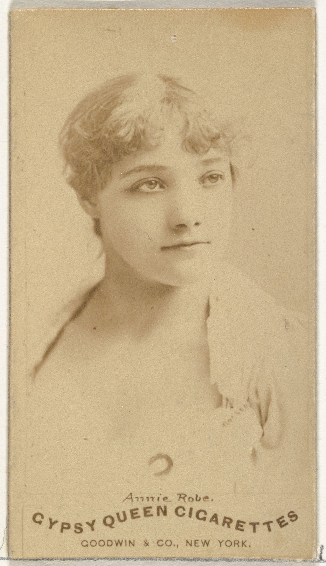 Annie Robe, from the Actors and Actresses series (N171) for Gypsy Queen Cigarettes by Goodwin & Company