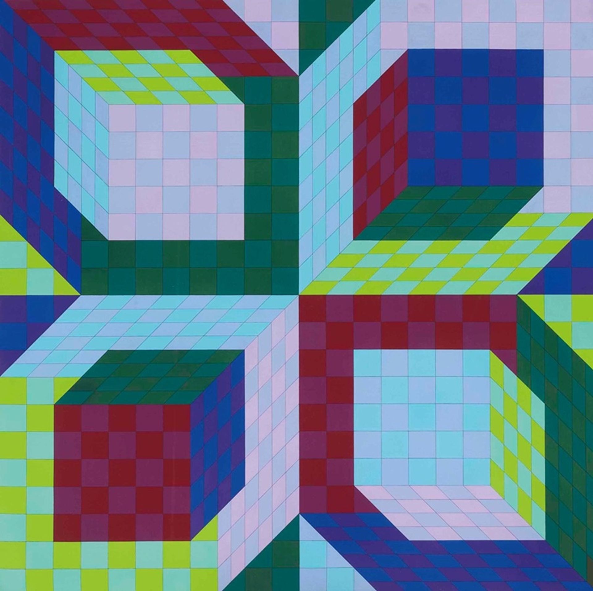STRI-AXO-PÂL by Victor Vasarely