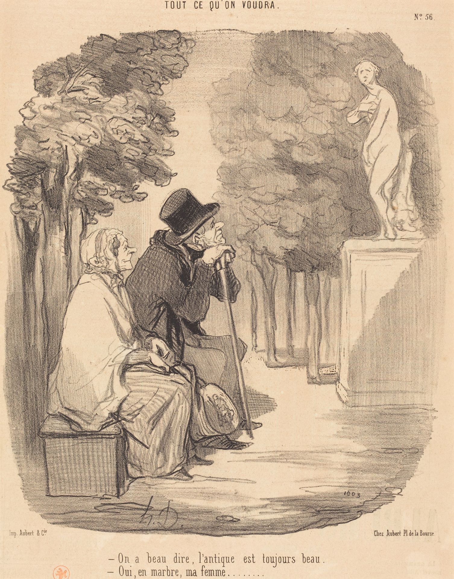 On a beau dire, l'antique est toujours beau... by Honoré Daumier