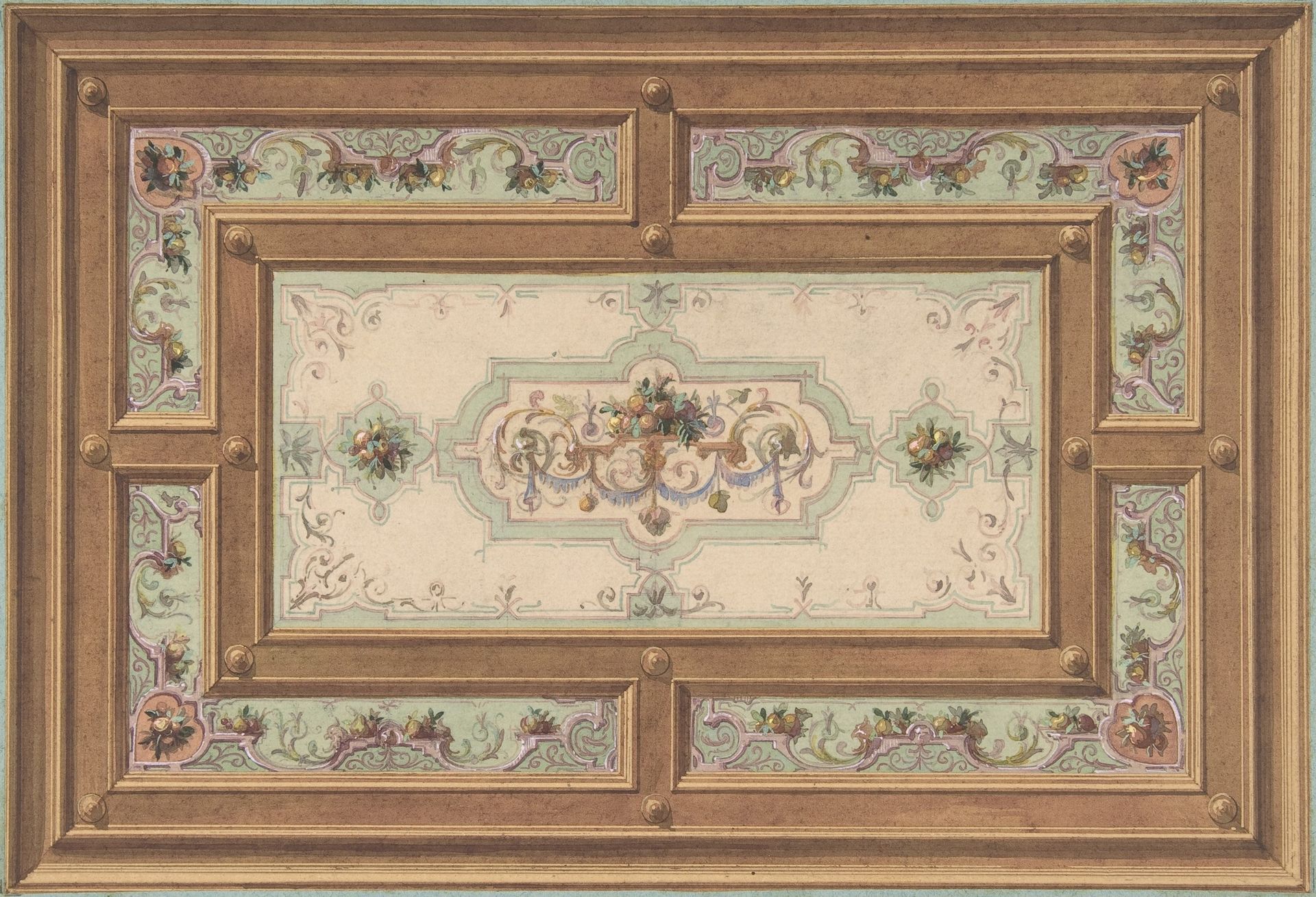 Design for a Painted Ceiling by Jules-Edmond-Charles Lachaise
