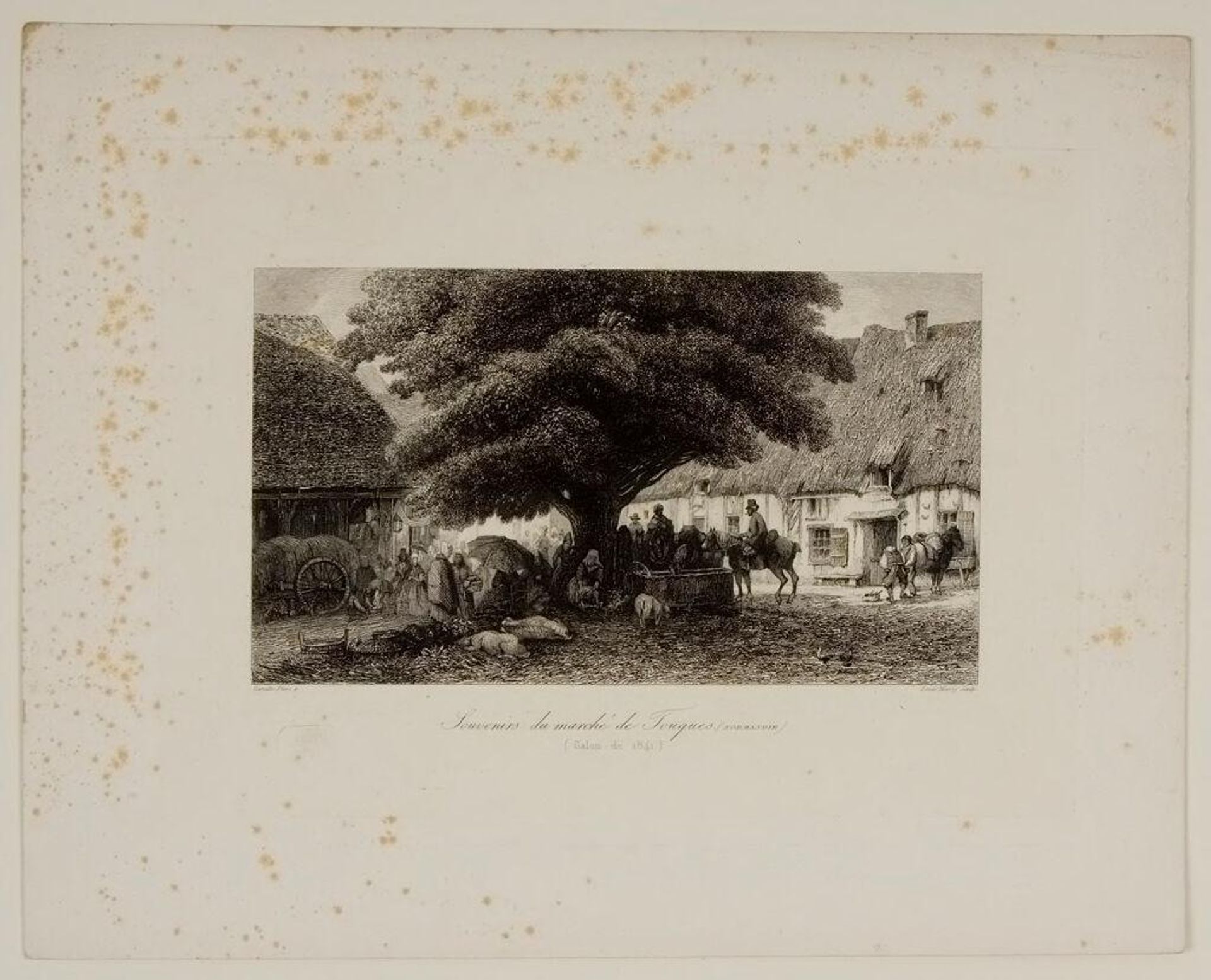 Souvenirs du marchÃ© de Touques by Louis Marvy