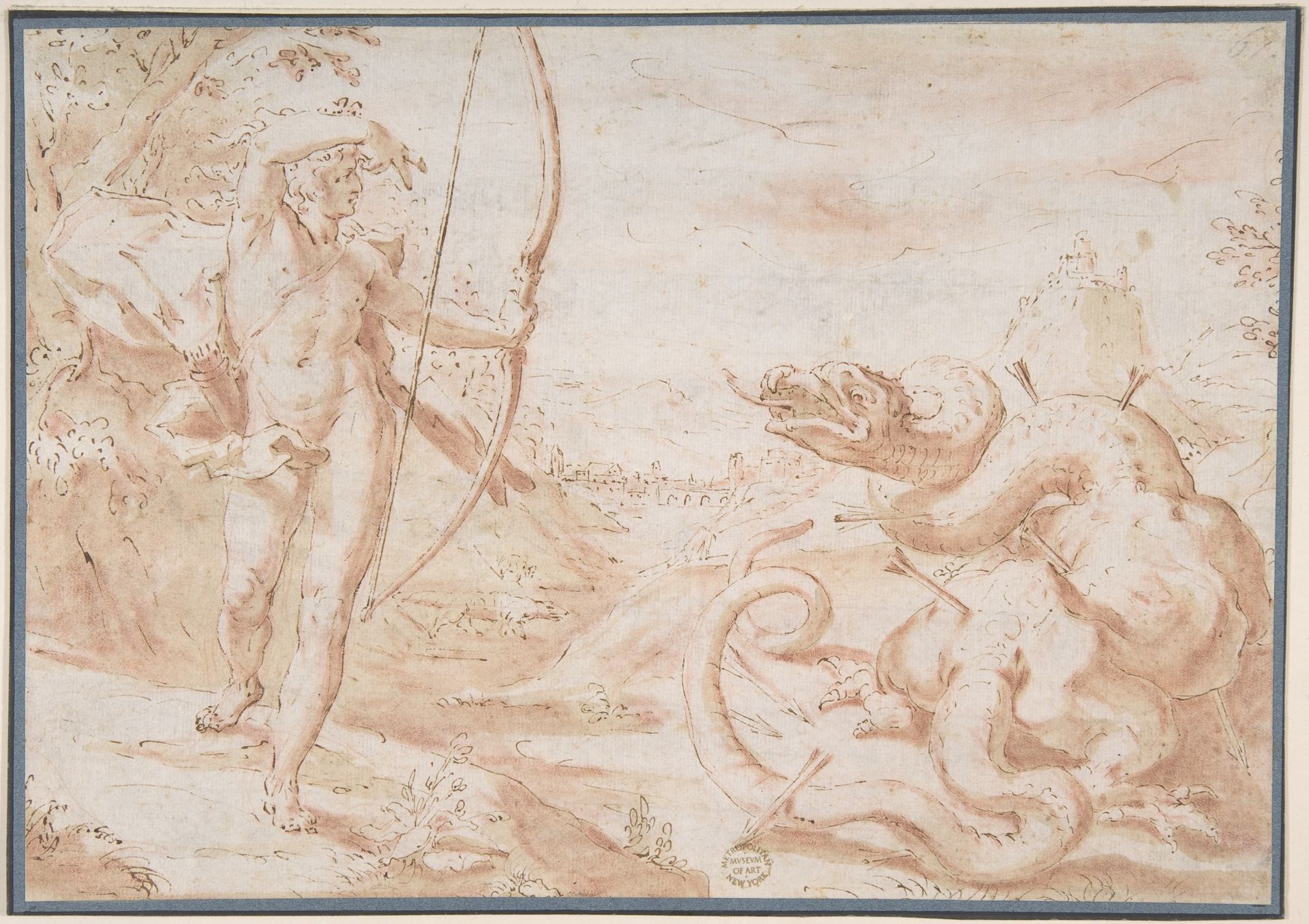Apollo Slaying the Python by Anonymous