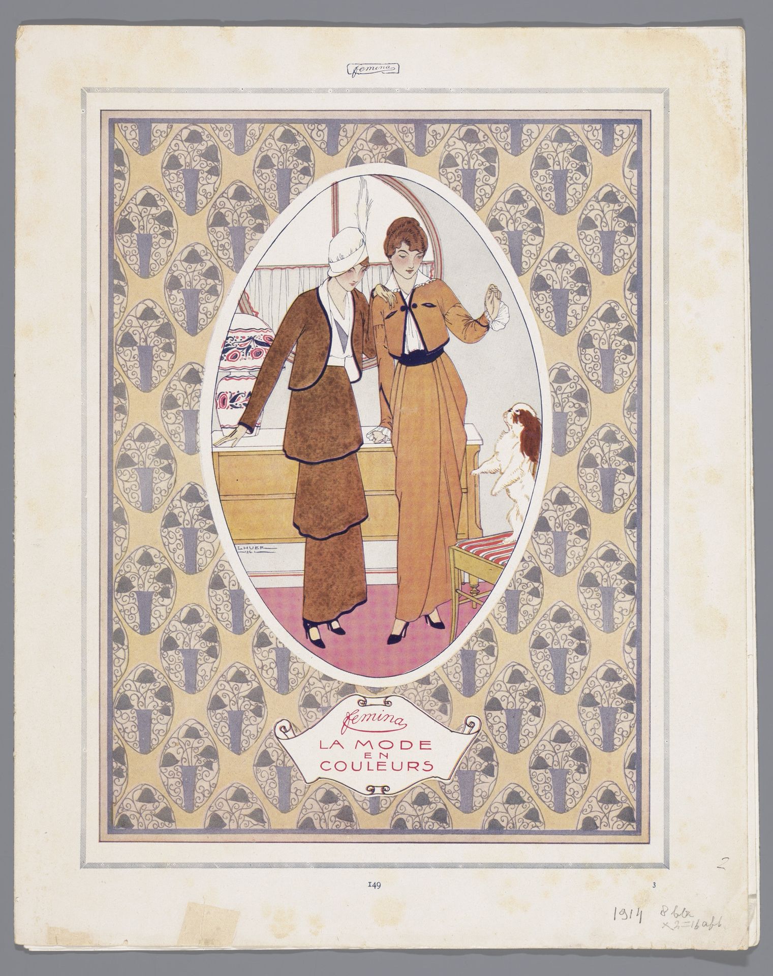 Fémina, La Mode en Couleurs, 1914, p. 149 by Victor Lhuer