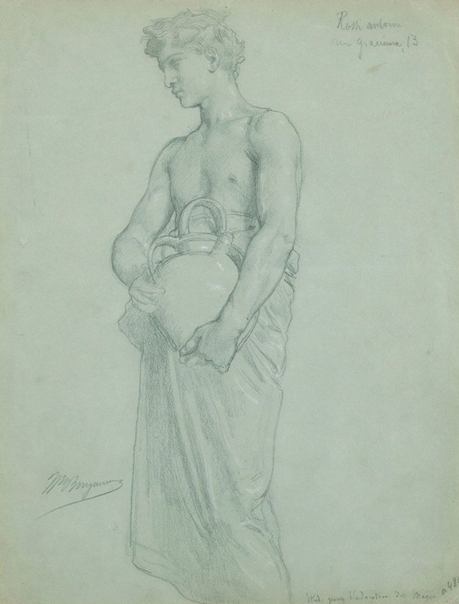 Study For L’adoration Des Mages by William Bouguereau