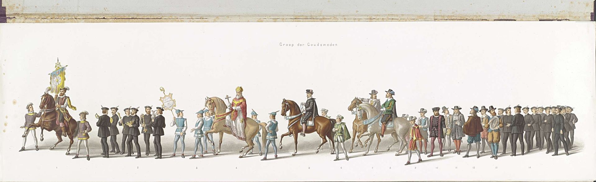 Achtste groep in de optocht bij de viering van het 25-jarig regeringsjubileum van koning Willem III te Amsterdam, 1874 by Anonymous
