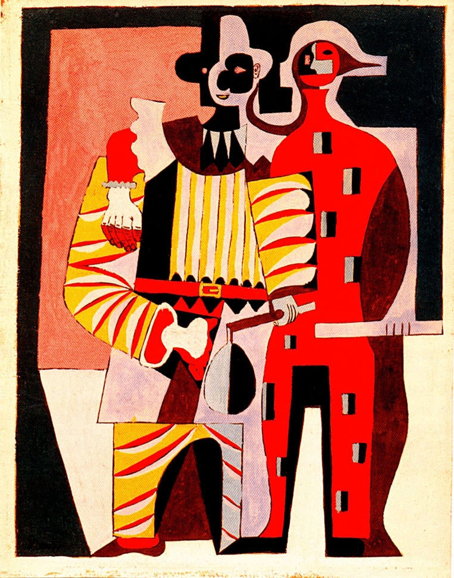 Pierrot and Harlequin by Pablo Picasso