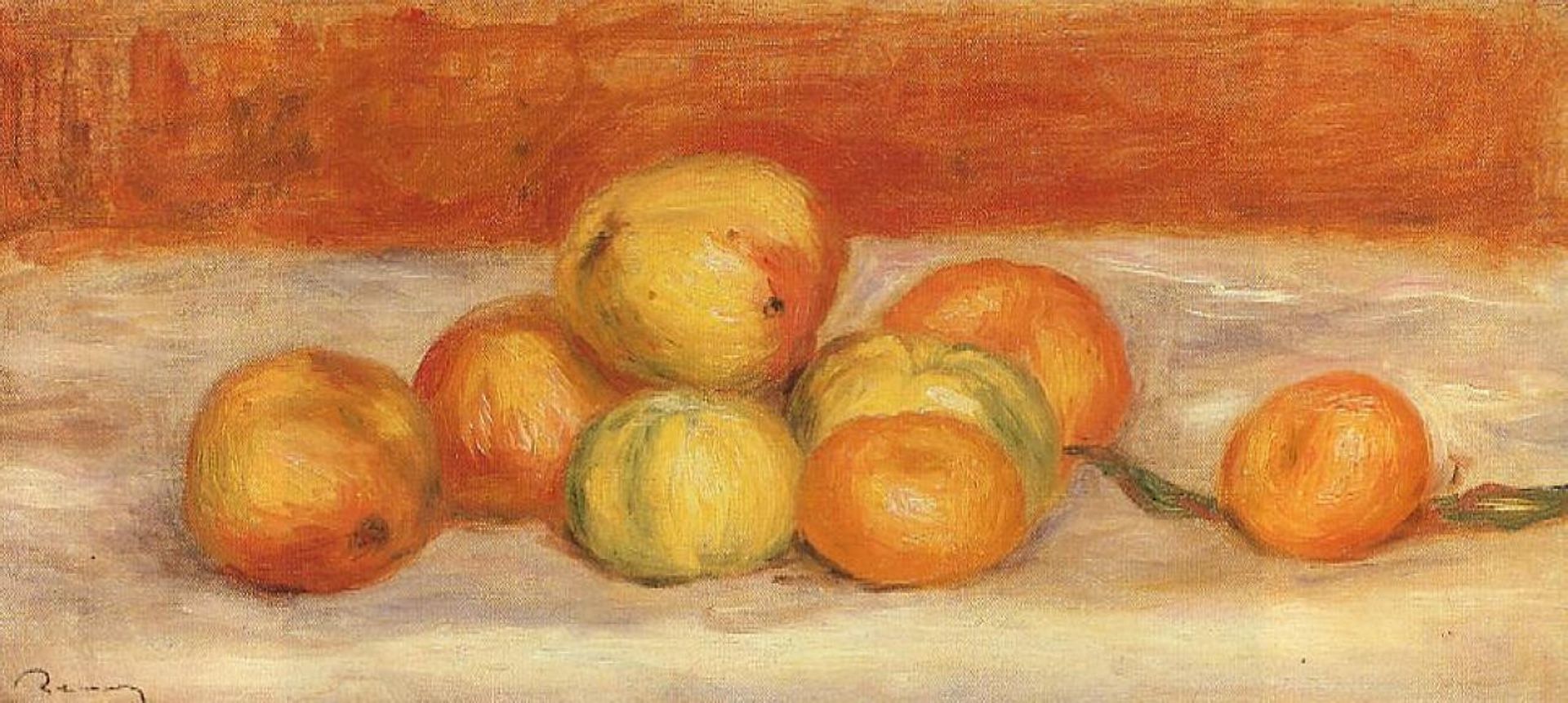 Apples and Manderines by Pierre-Auguste Renoir