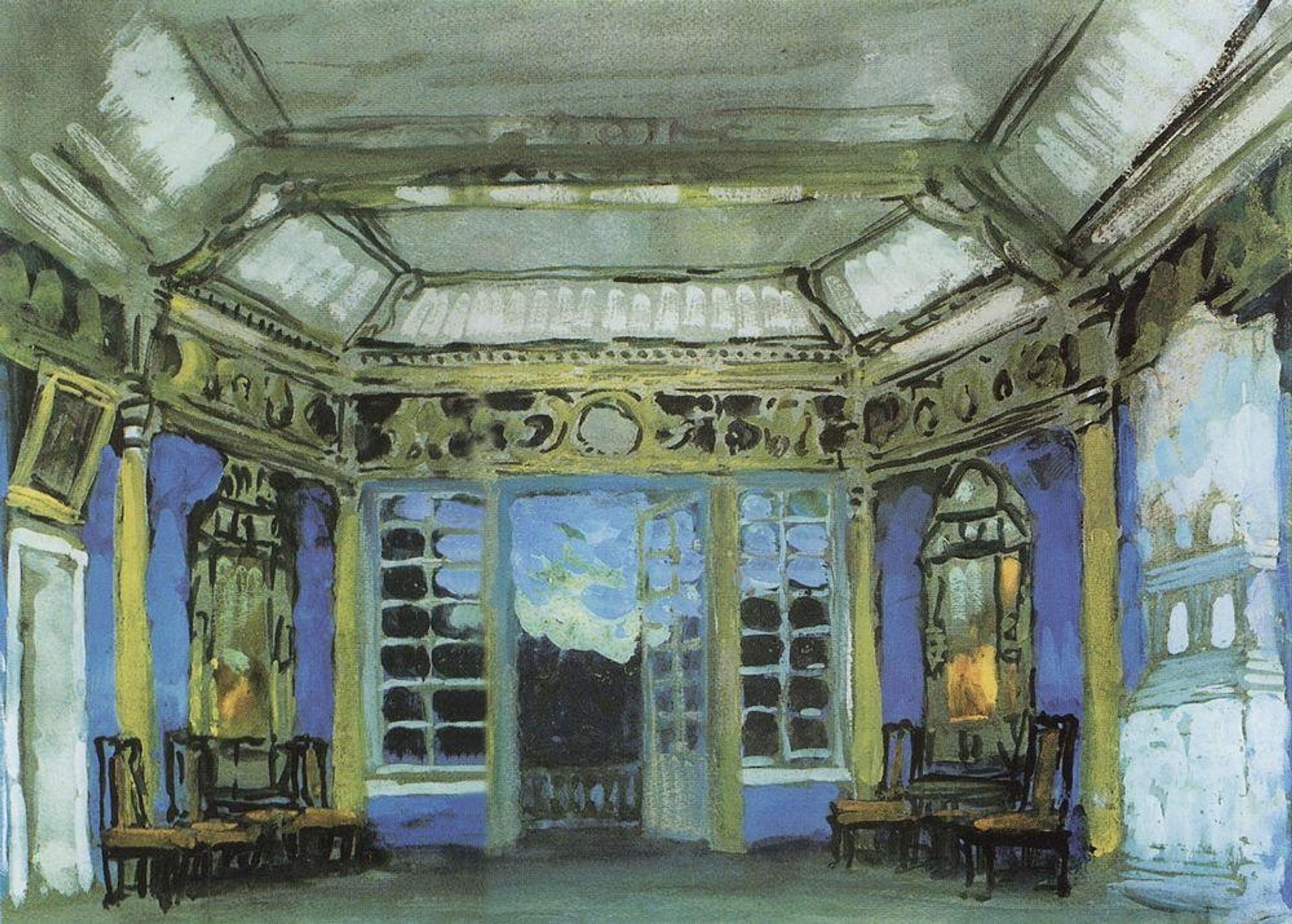Summer office of Prince Vasily Golitsyn by Konstantin Alexeevich Korovin