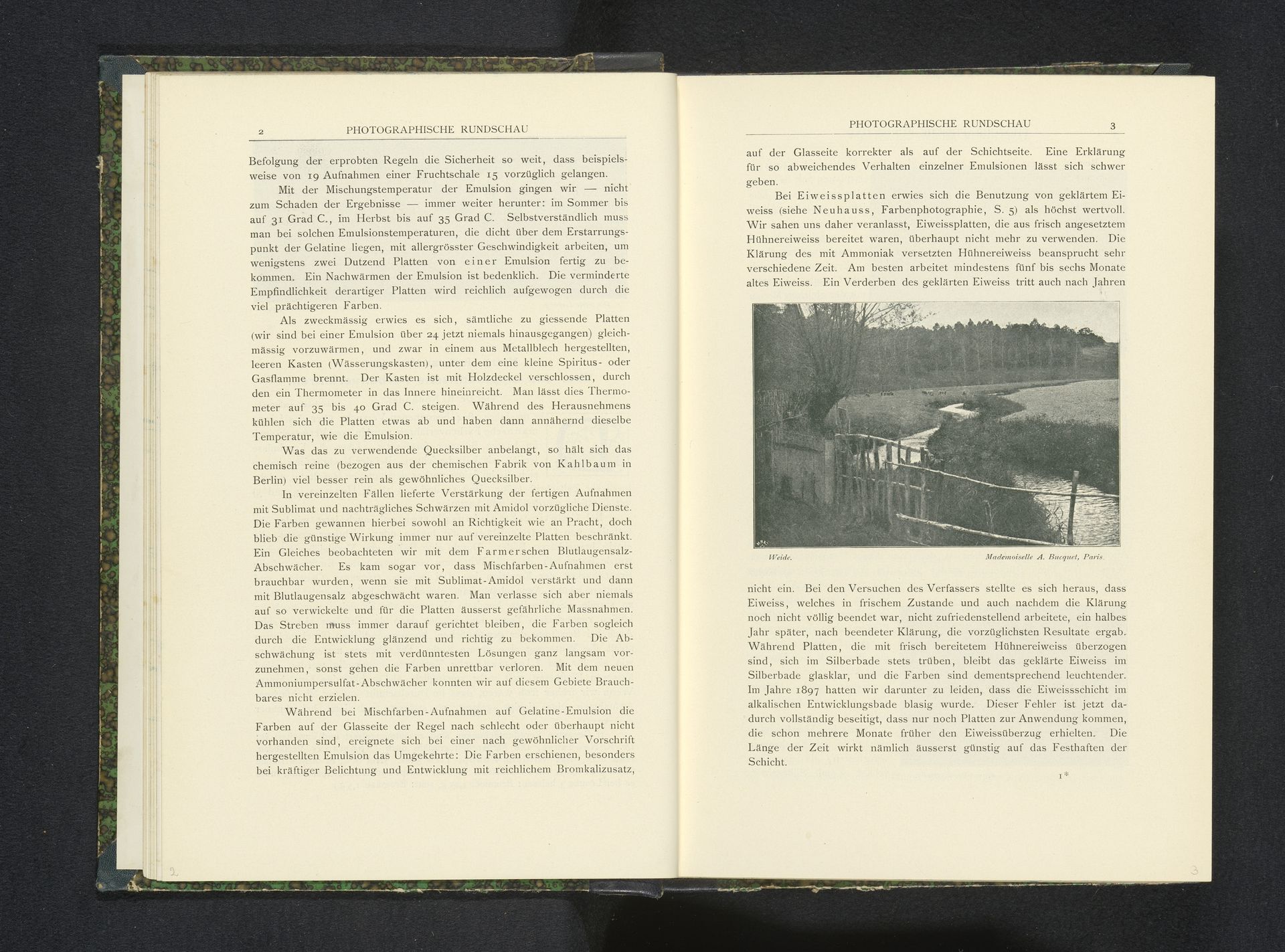 Gezicht op een weide by A. Bucquet