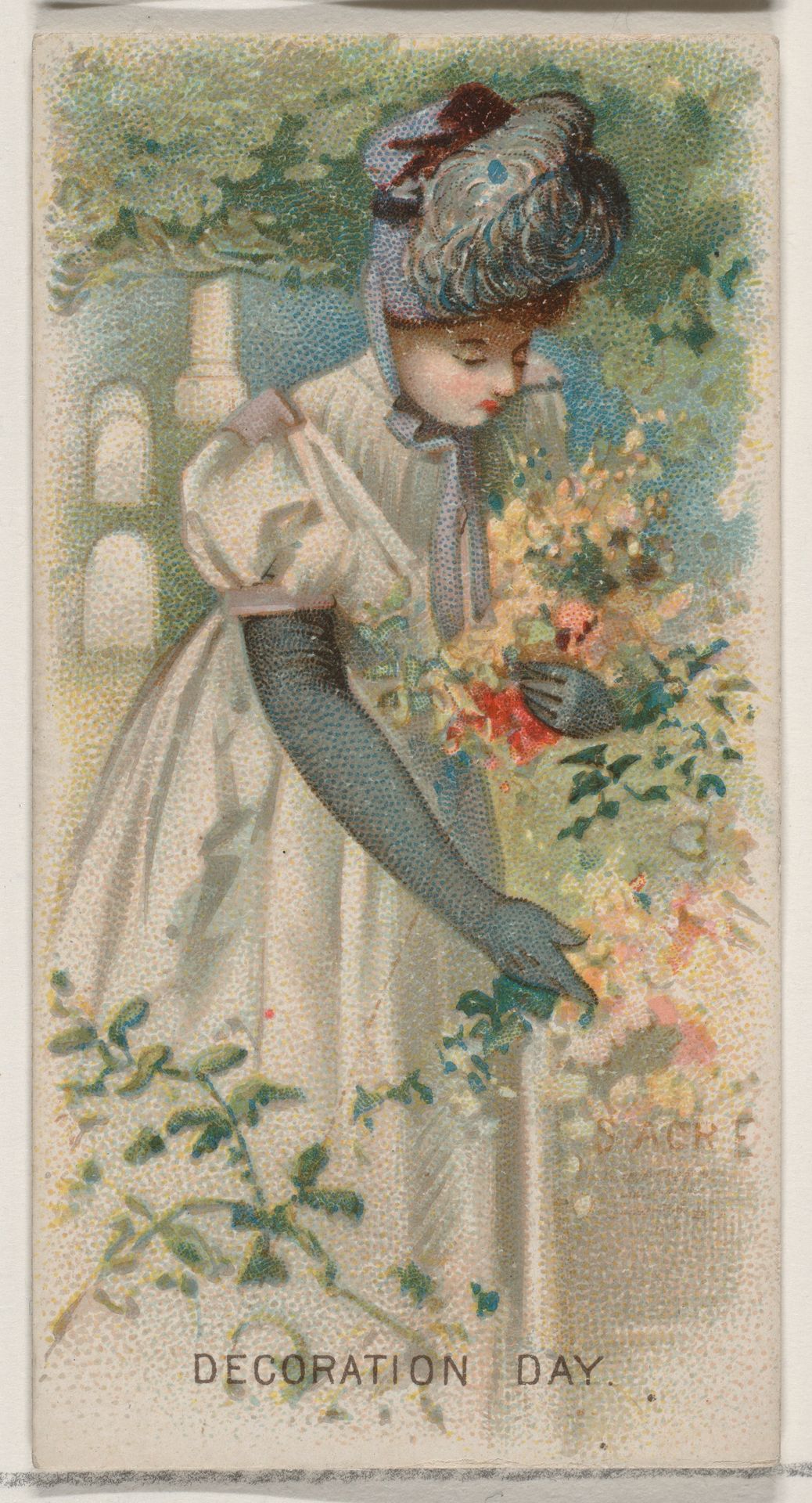 Decoration Day, United States, from the Holidays series (N80) for Duke brand cigarettes by W. Duke, Sons & Co.