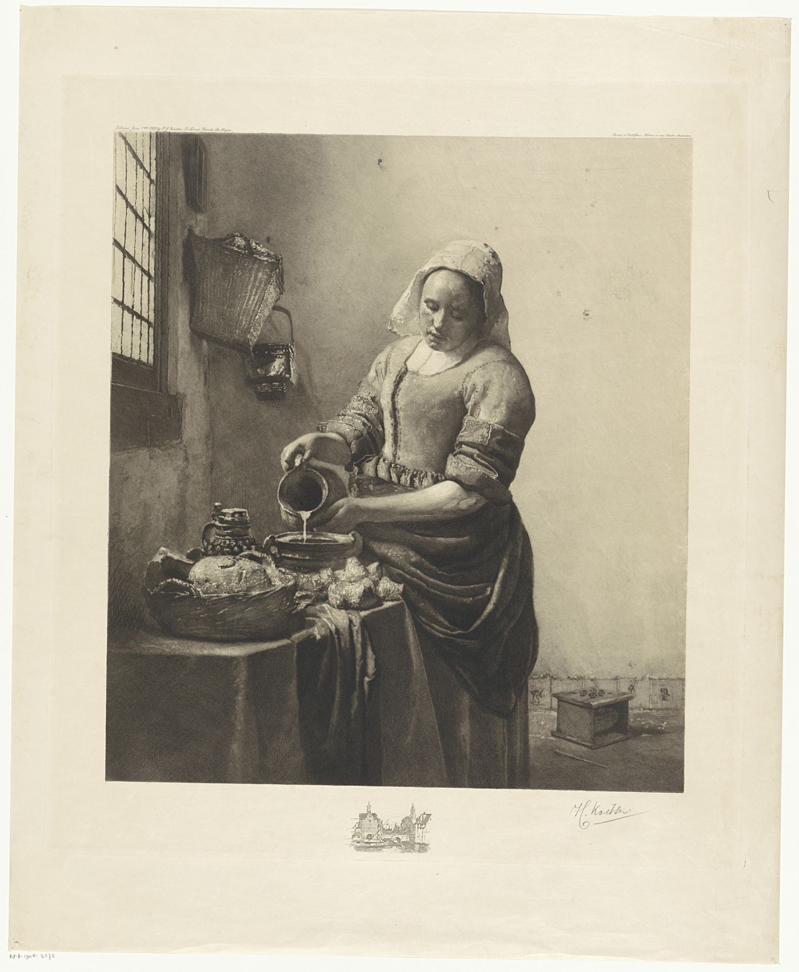 Het melkmeisje by Henri Koetser