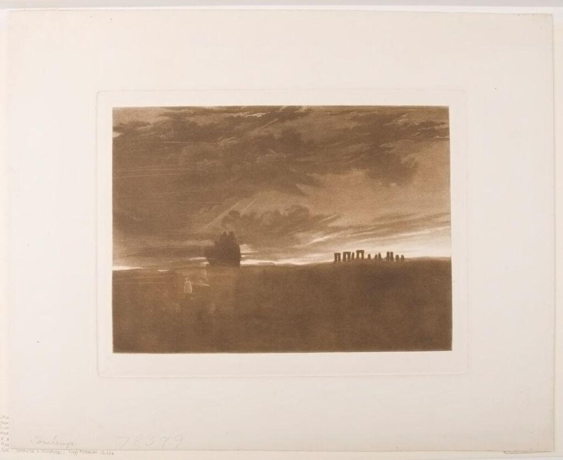 Stonehenge at Daybreak by Joseph Mallord William Turner