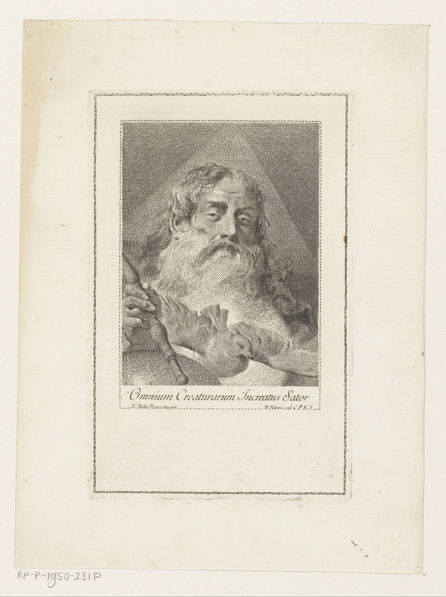 God de Vader met duif by Giovanni Marco Pitteri